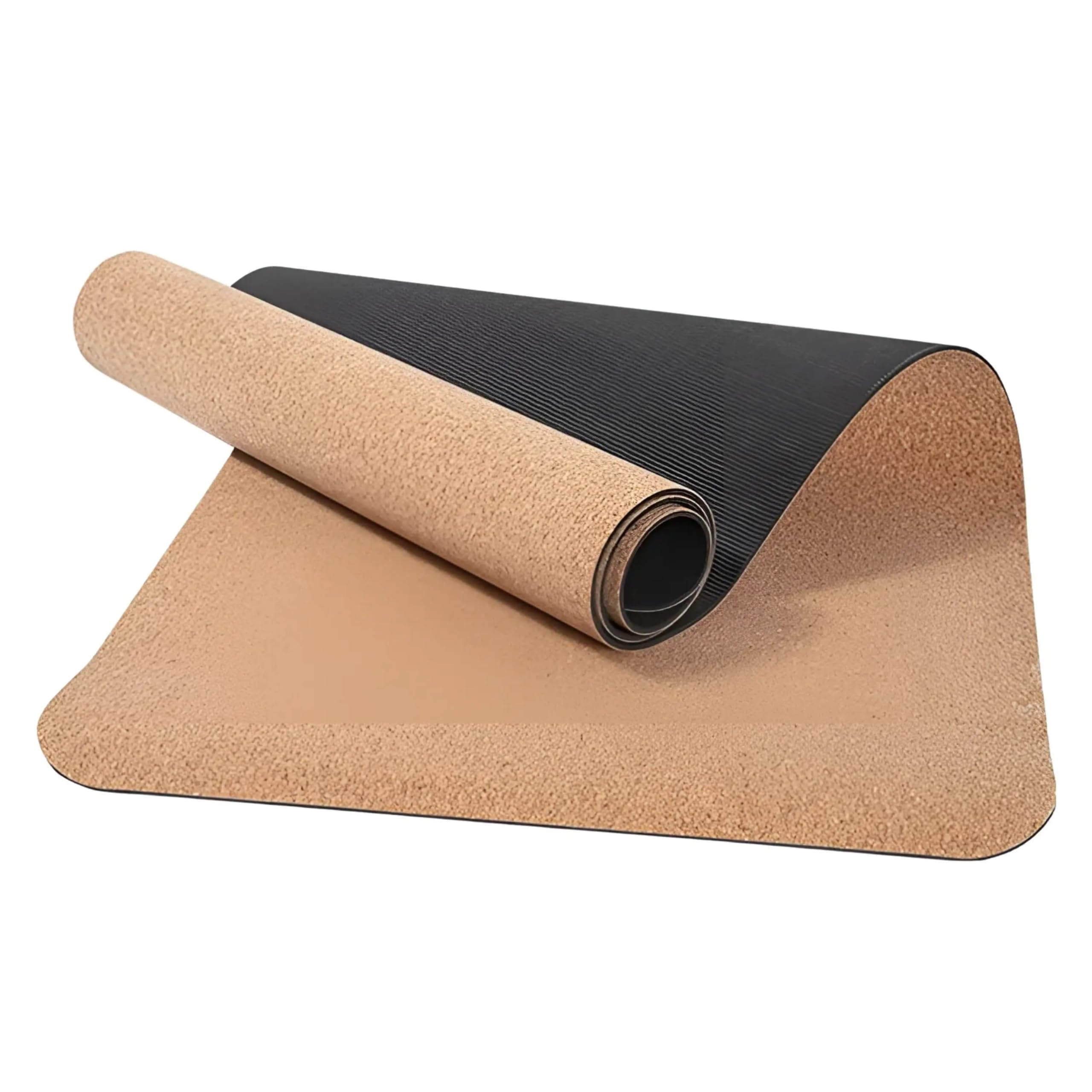 Yogamatte aus Kork, mit Anti-Rutsch-Effekt, nachhaltig, pflegeleicht