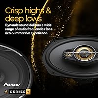 Vista 4 de PIONEER A-Series Plus TS-A1601C - Altavoces de 2 vías de 6.5 pulgadas (par) - 350 W máximo, agudos nítidos + voces claras, graves mejorados