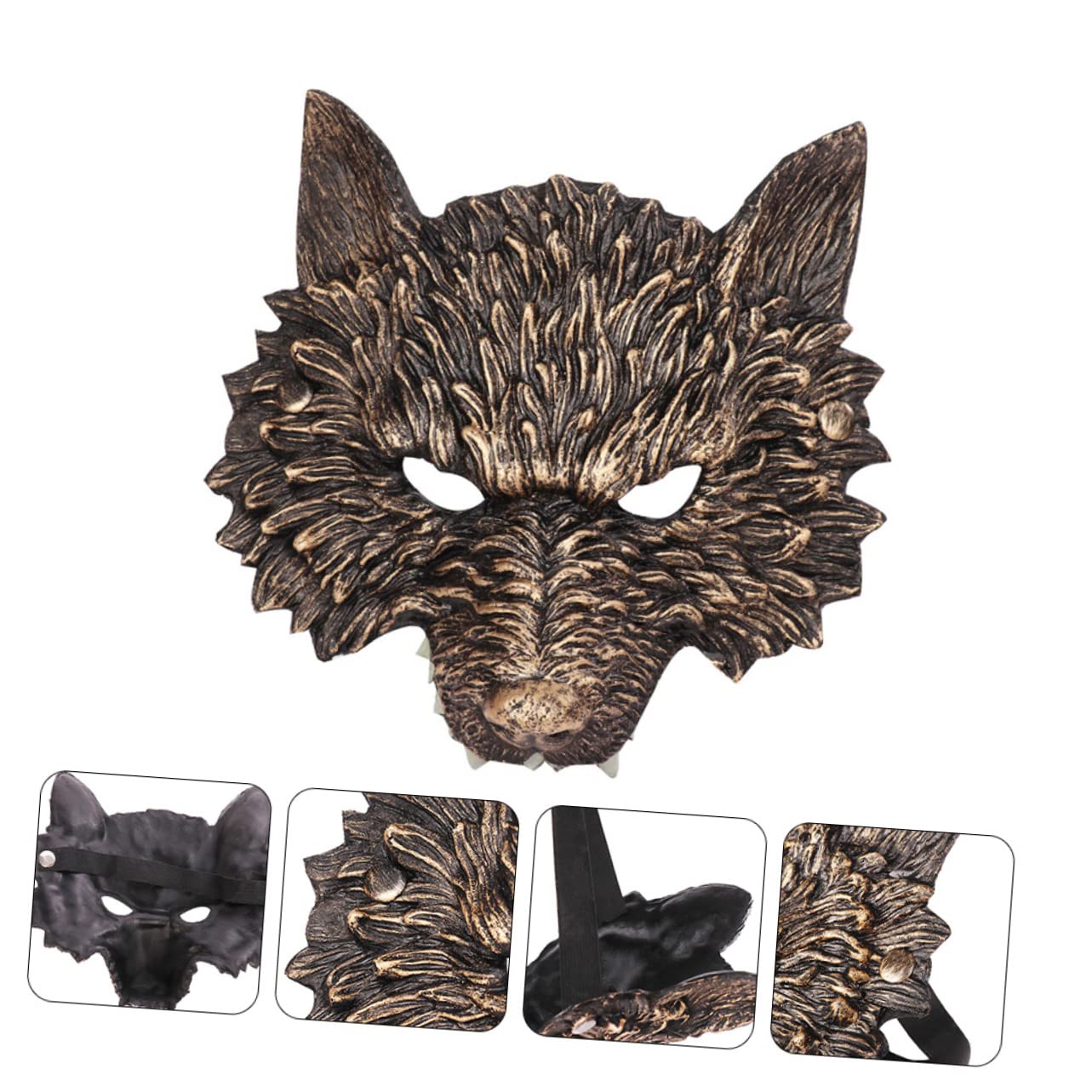 Totority Halloween Wolf Costumes Mask Men's Party Cosplay Accessories 3d Wolf Design