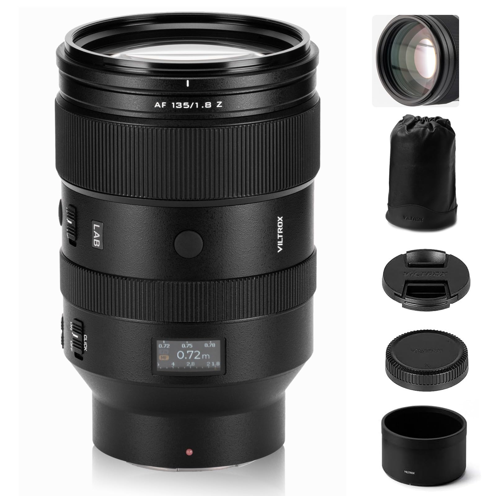 VILTROX AF 135mm F1.8 LAB Z-Mount Full Frame para Nikon Z, lente