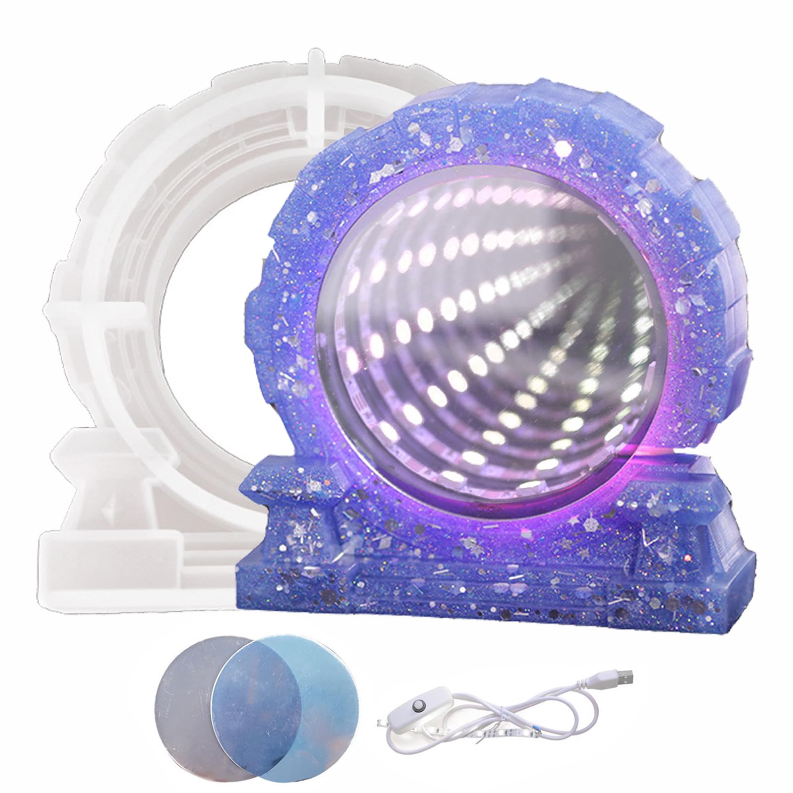 Amazon.com: Resin Unique Door Light Mold Set Silicone Molds for