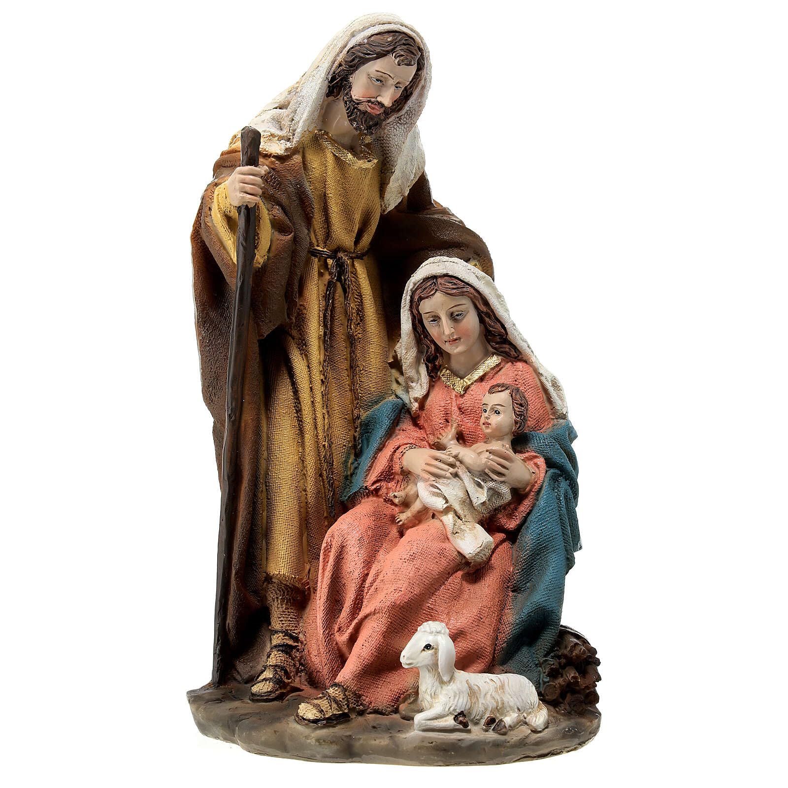Holyart Crèches résine et Tissu: Nativité pour crèche avec Mouton 20 cm résine
