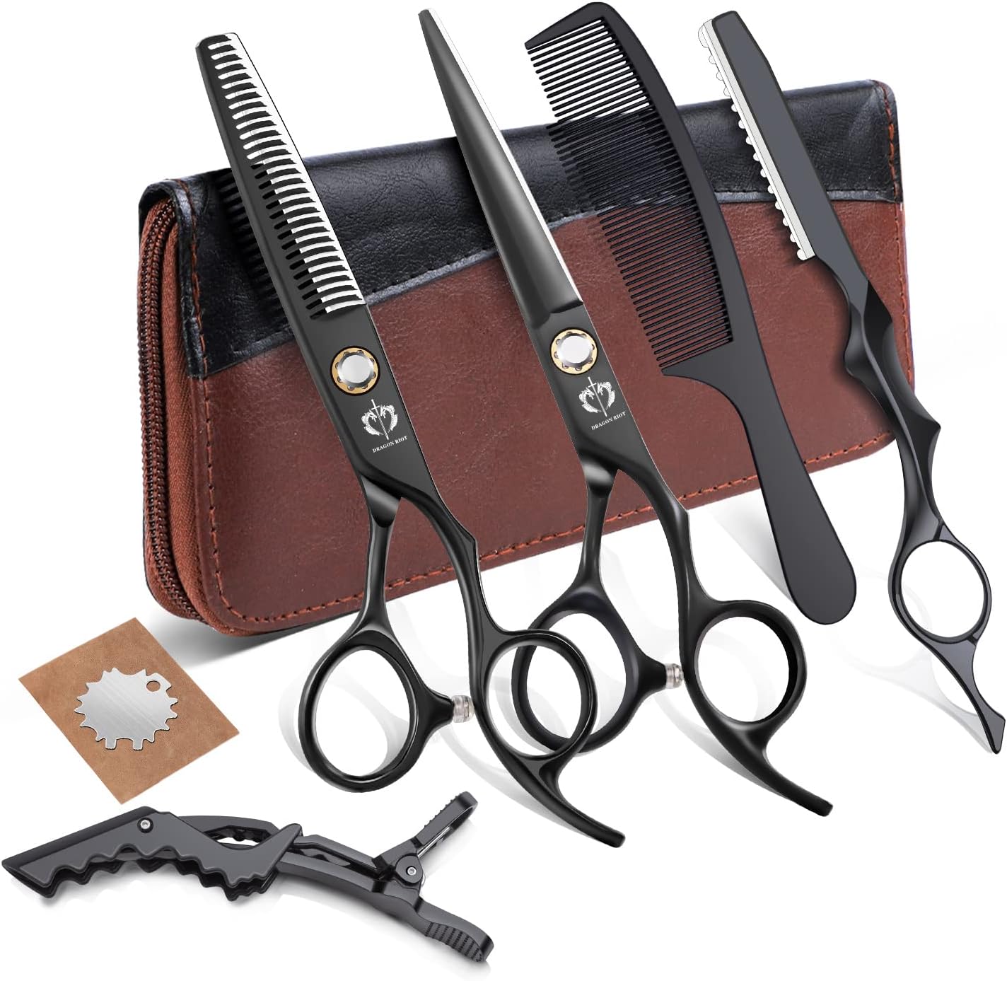 DRAGON RIOT Friseurschere Set DRAGON RIOT, Sharfe 6.0" Friseurschere
