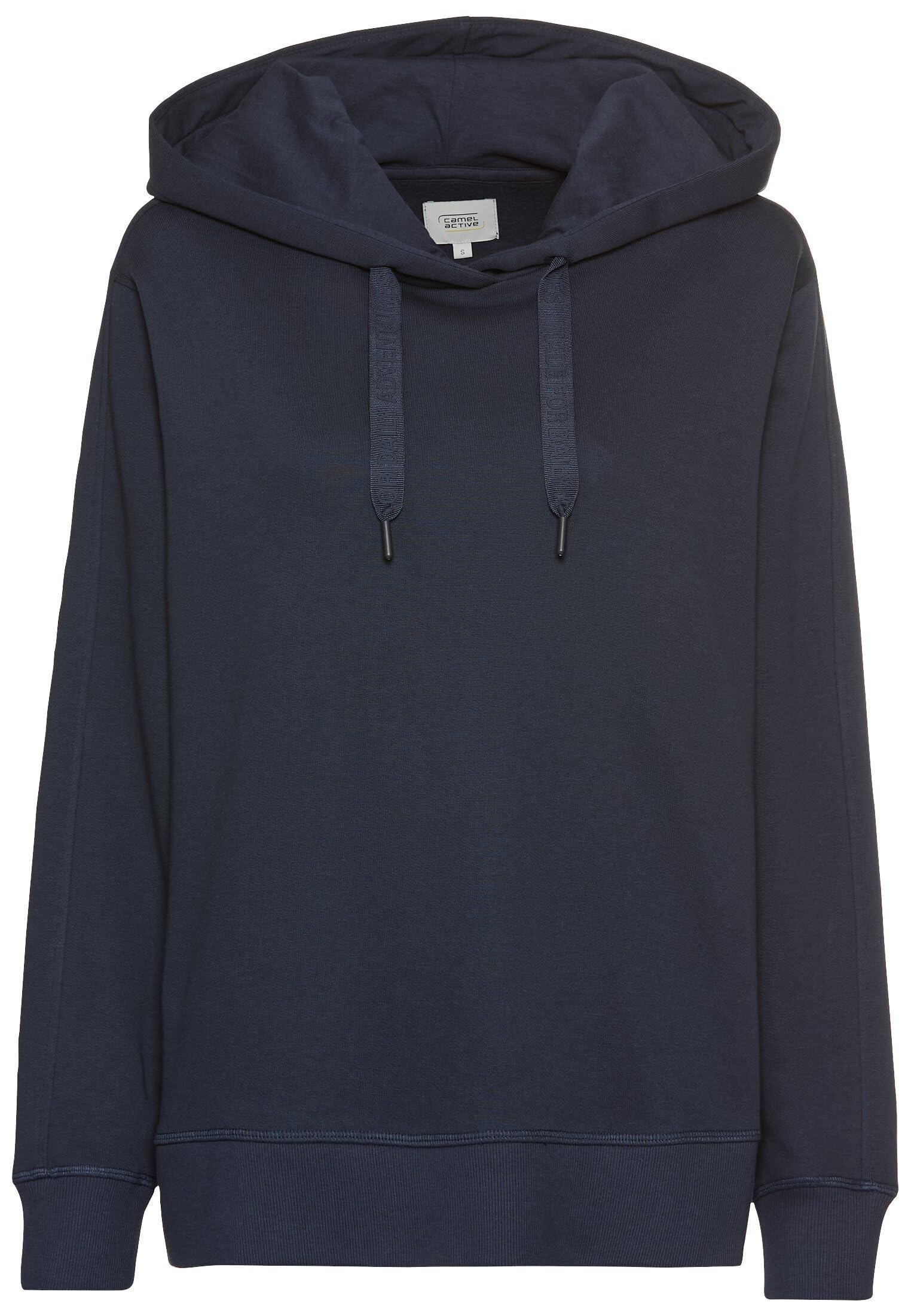 camel active Damen Hoodie aus Reiner Baumwolle