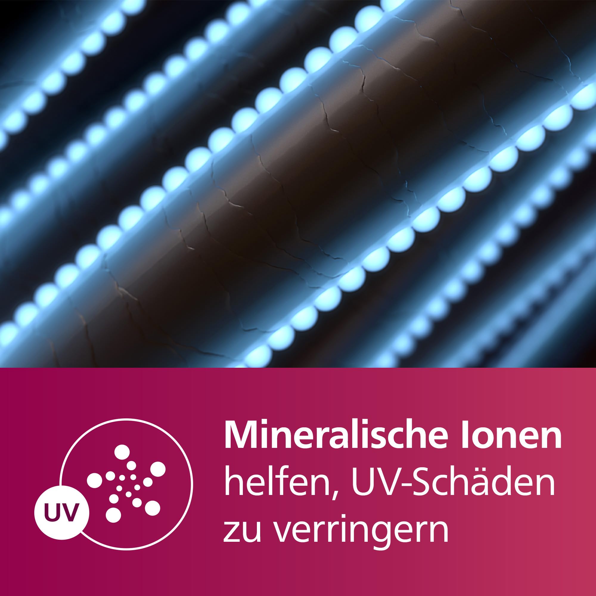 Philips Haarglätter 7000 Series, ThermoShield Technologie, Ionisierungsfunktion, Keramikplatten mit Arganöl, Blaugrün-Metallic, Modell BHS732/00