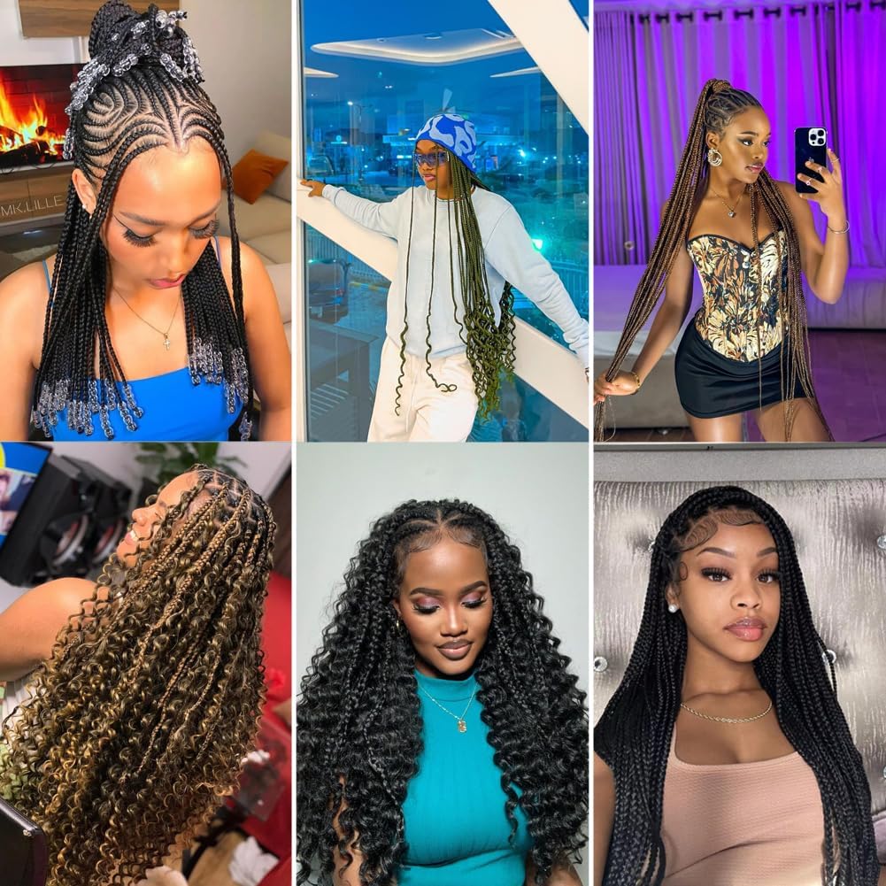 26 Inch 2 Pack 100g Water Wave Human Braiding Hair Wet and Wavy for Braiding Bulk Human Hair Curly Extension 2 Pack/100g - Image 2