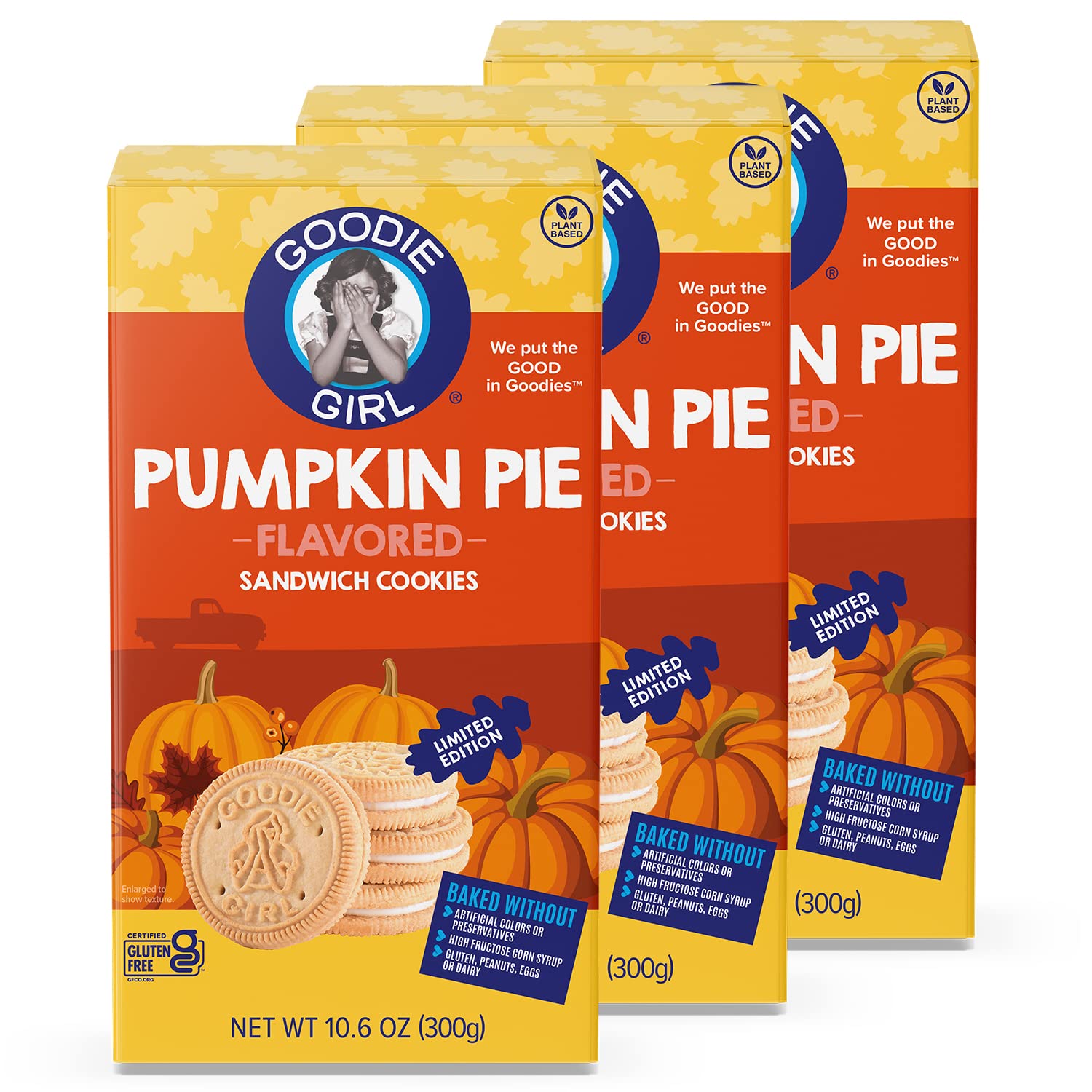 Amazon.com: Goodie Girl, Pumpkin Pie Sandwich Cookies | Limited