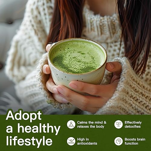 Miniatura 4 de Juego de batidores de matcha, batidor tradicional japonés de bambú Chasen, tamiz Matcha y cuchara de té, bambú 100% natural, kit completo