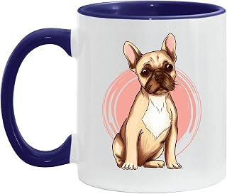 Cute French Bulldog Gifts for Pet Lovers 11oz 15oz Inner Color Accent Mug