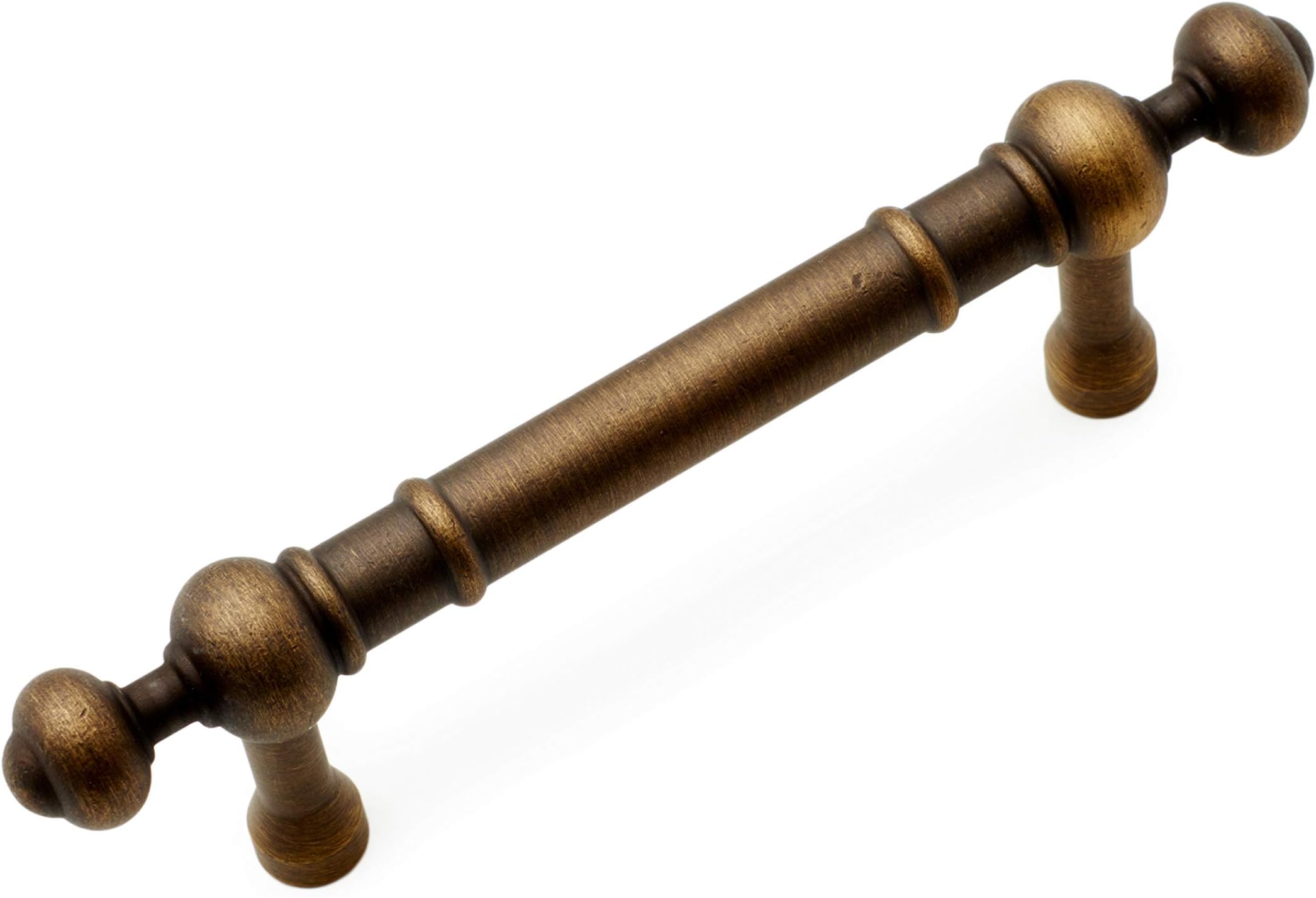 RK International RKI C Antique English R.K. International CP 815 AE 3" Center Plain Pull with Decorative Ends