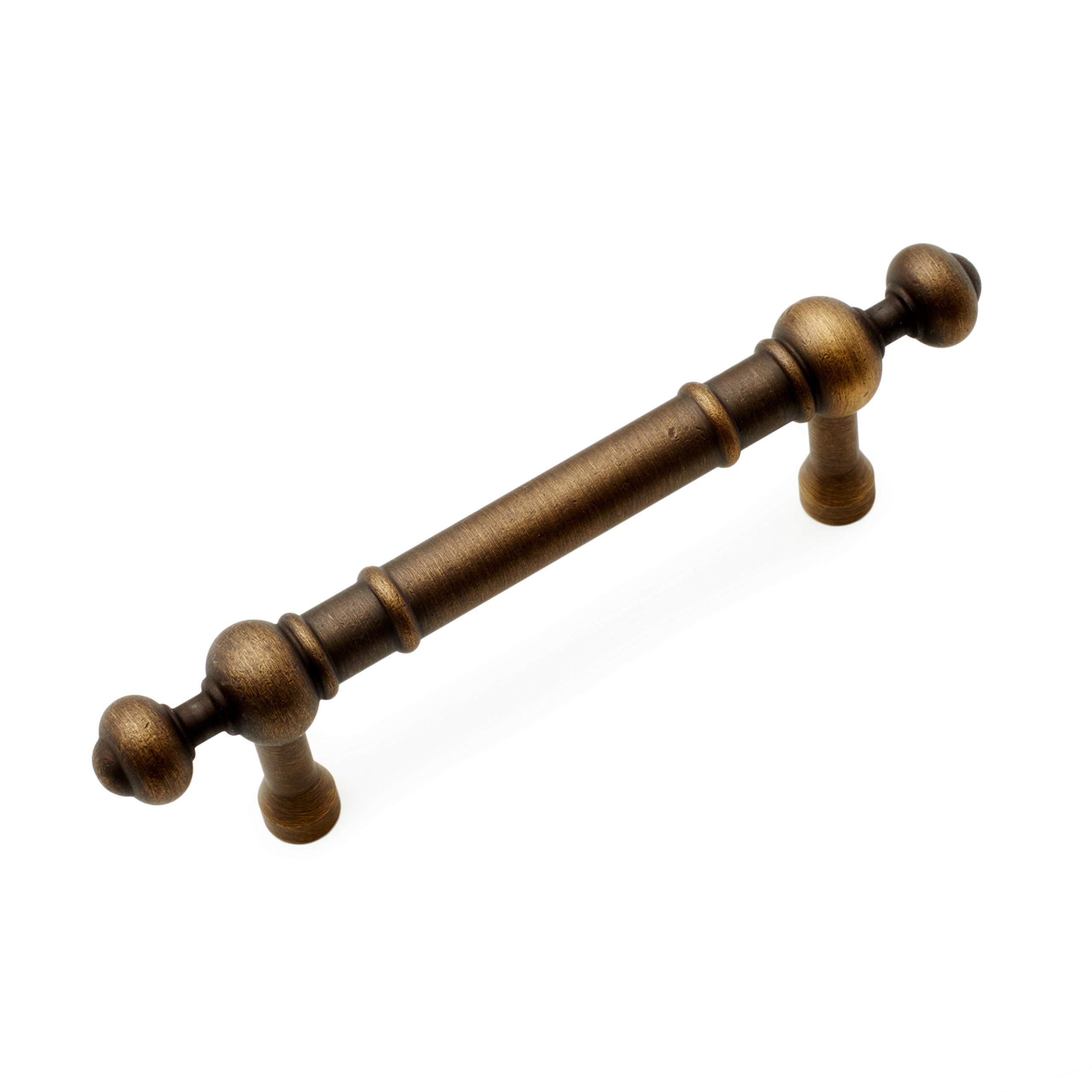 RK International RKI C Antique English R.K. International CP 815 AE 3" Center Plain Pull with Decorative Ends
