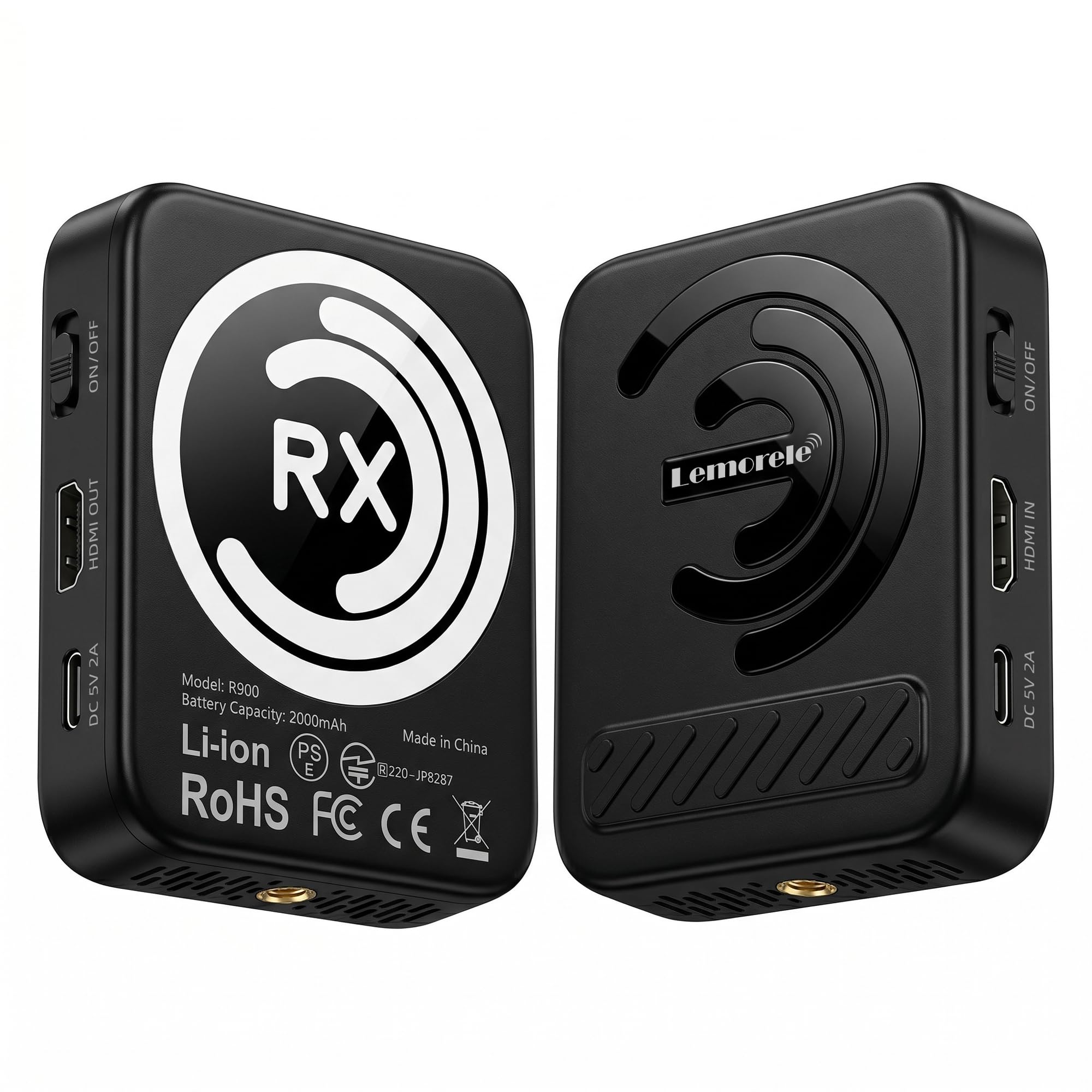 Lemorele Magnetic Wireless HDMI Transmitter and Receiver, Built-in Battery