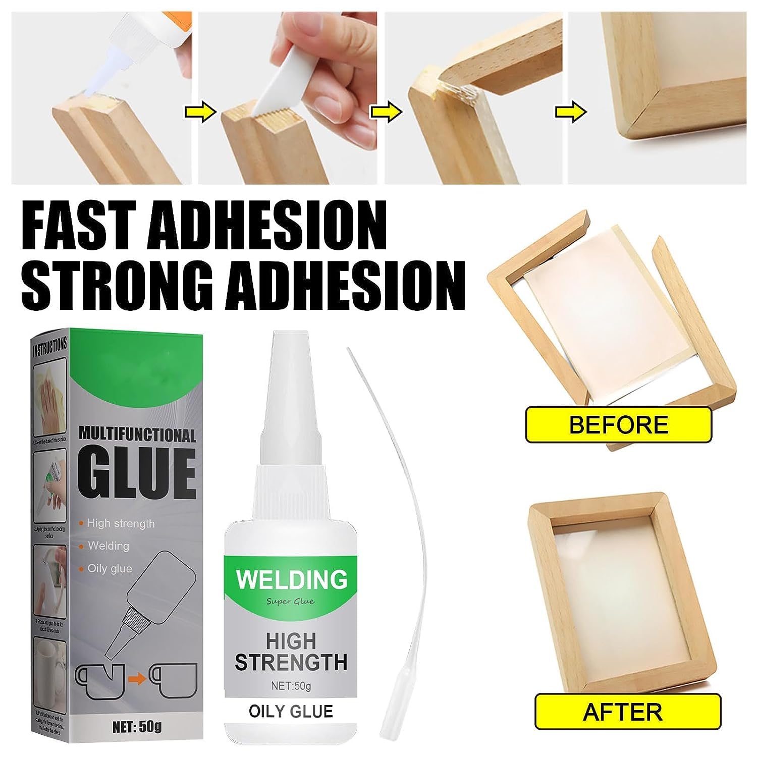 Welding High-Strength Oily Glue, Multi Purpose Strong Glue, Strong Adhesion, for Metal, Wood (250ml)