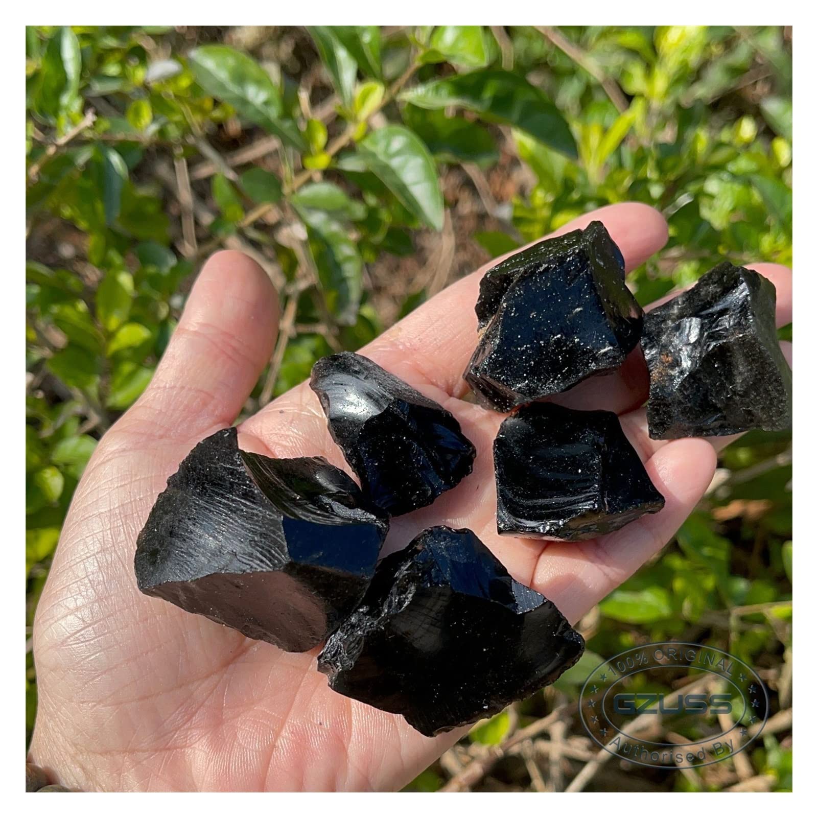 Naturkristall rau Schwarzer Obsidian-Stein - Rohe Schwarze Obsidian-Kristall - heilende Kristalle und Steine - Schwarz Obsidian - Wurzelchakra Steine Steine, Haus & Garten billige Steine, hochwertige