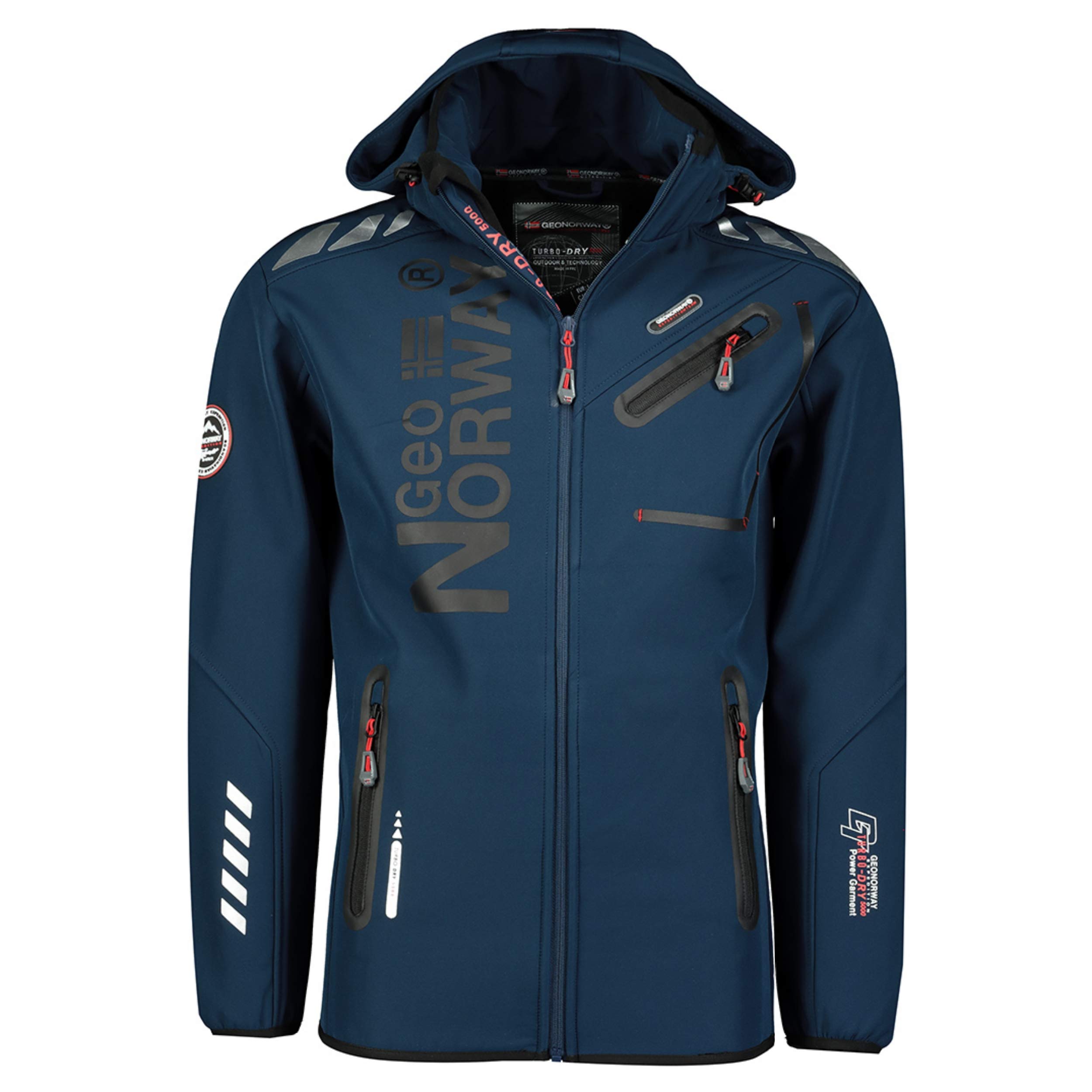 GEO NORWAY ROYAUTE MEN - Kurtka softshellowa Herren - Outdoor Ubergangsjacke Winddichte Winterjacke - Ideal Outdoor Aktivitäten - Softshelljacke Funktionsjacke Warme