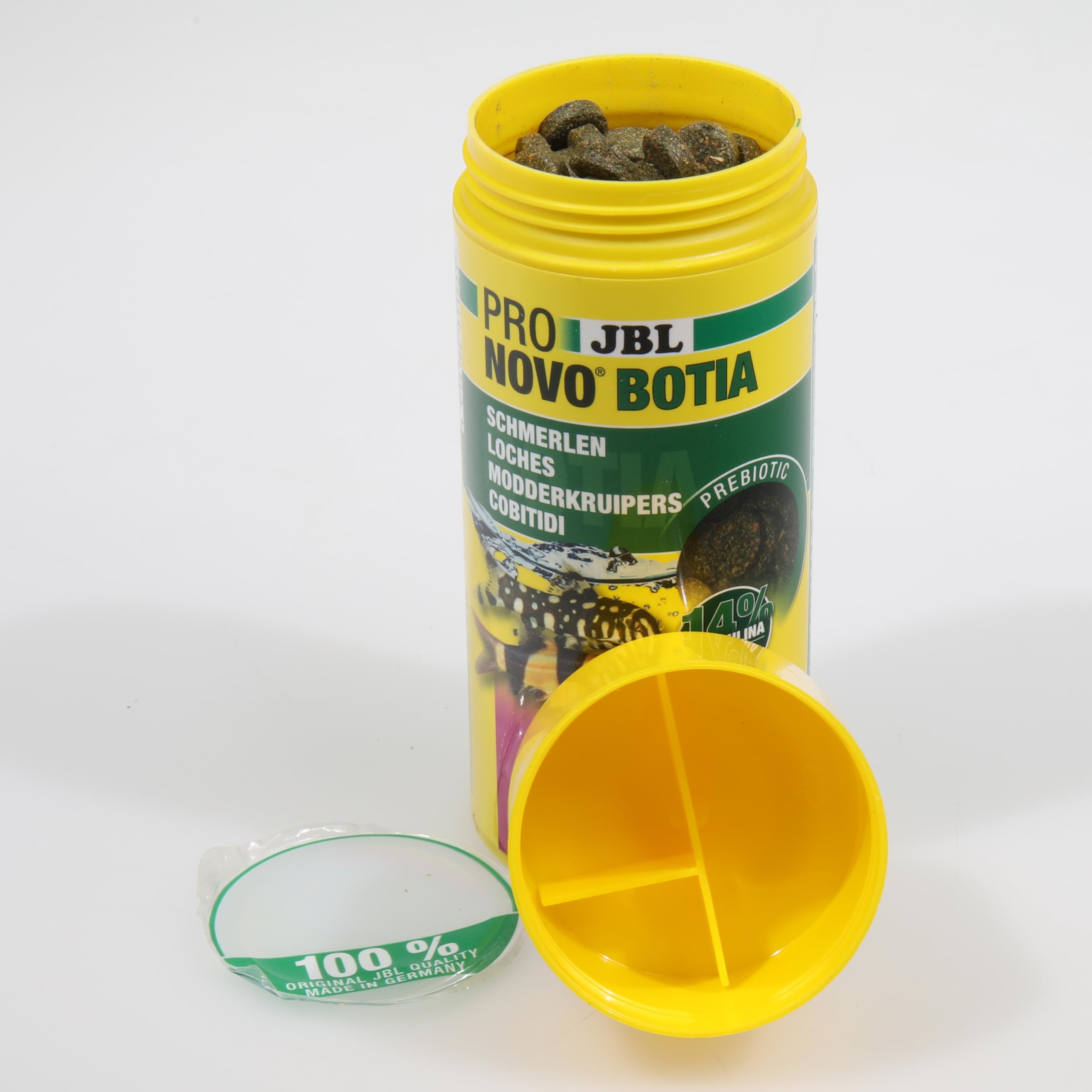 JBL PRONOVO BOTIA TAB, Aliment de Base pour Loches de 1-20 cm, Comprimés Alimentaires pour Poissons, taille M, 250 ml