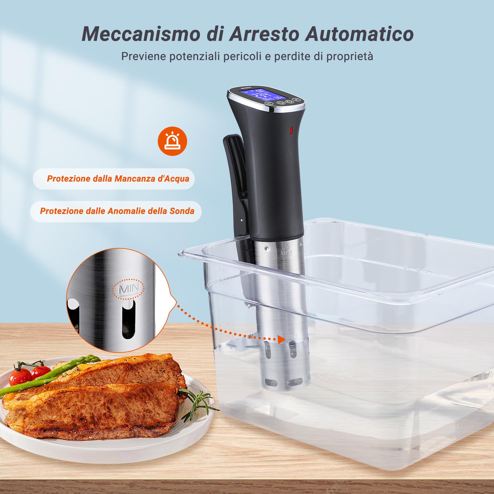 INKBIRD ISV-300W Wifi Sous Vide Roner 1000W IPX7 0-90°C