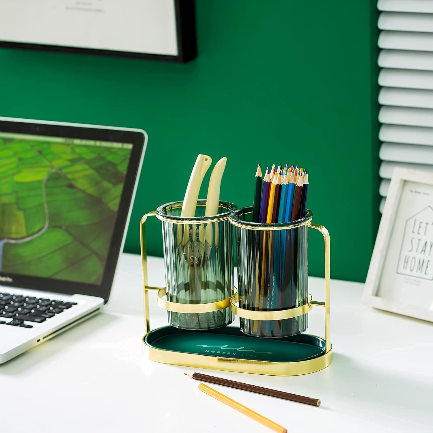 Kitchen Utensil Caddy Plastic Draining Chopstick Spoon Cage Silverware Caddy For Party Utensil Holder Countertop Gold &Amp; Green 10 Kitchen Utensil Caddy Plastic Draining Chopstick Spoon Cage Silverware Caddy For Party Utensil Holder Countertop Gold &Amp; Green