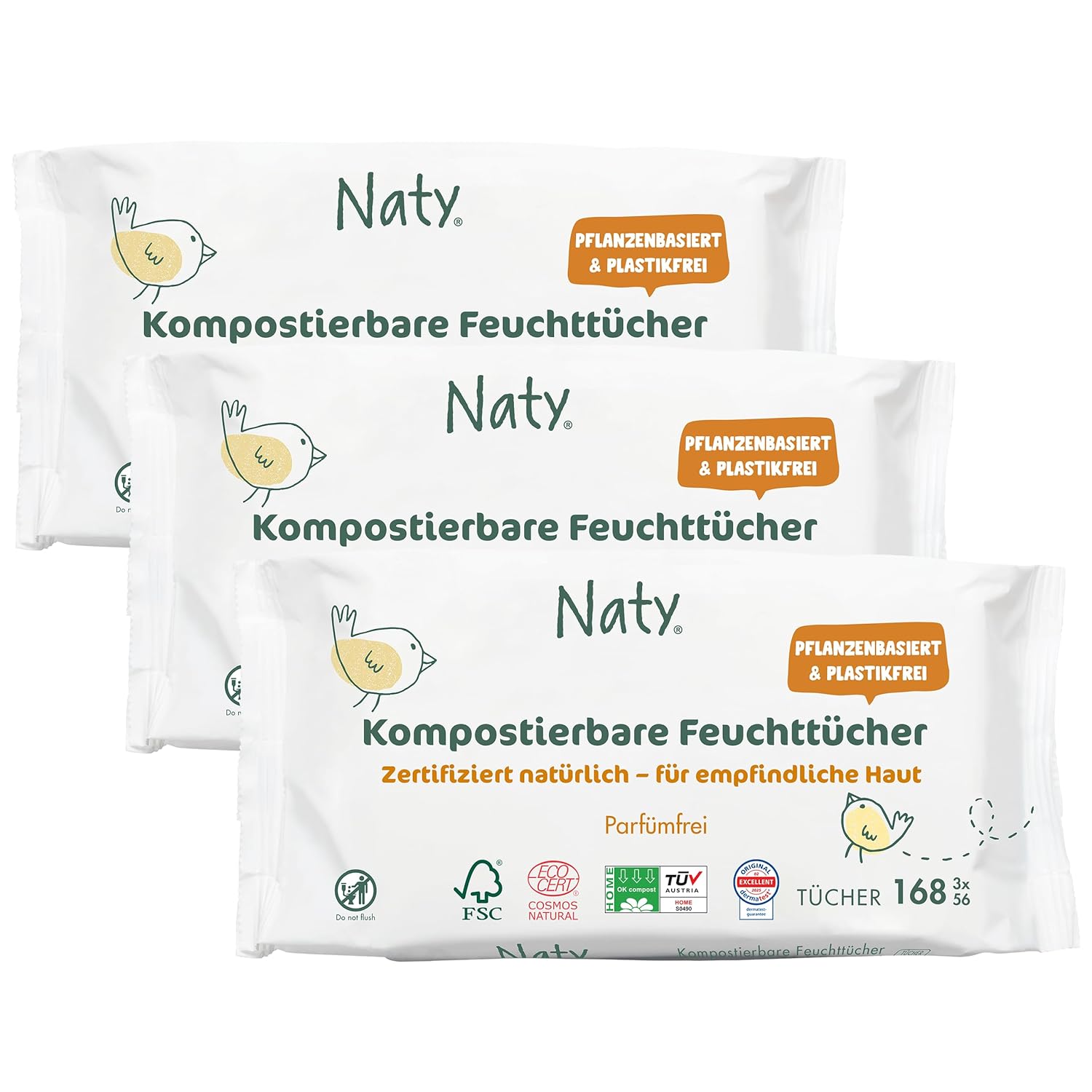 Naty by Nature Babycare Eco Wet Wipes 245050 168