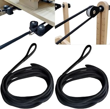 2 PCS Pilates Reformer Pull Rope Parts, Pilates core machine pull ropes, Suitable for Home Studio use of Yoga Fitness Equipment, Pilates core Bed Accessory Strap