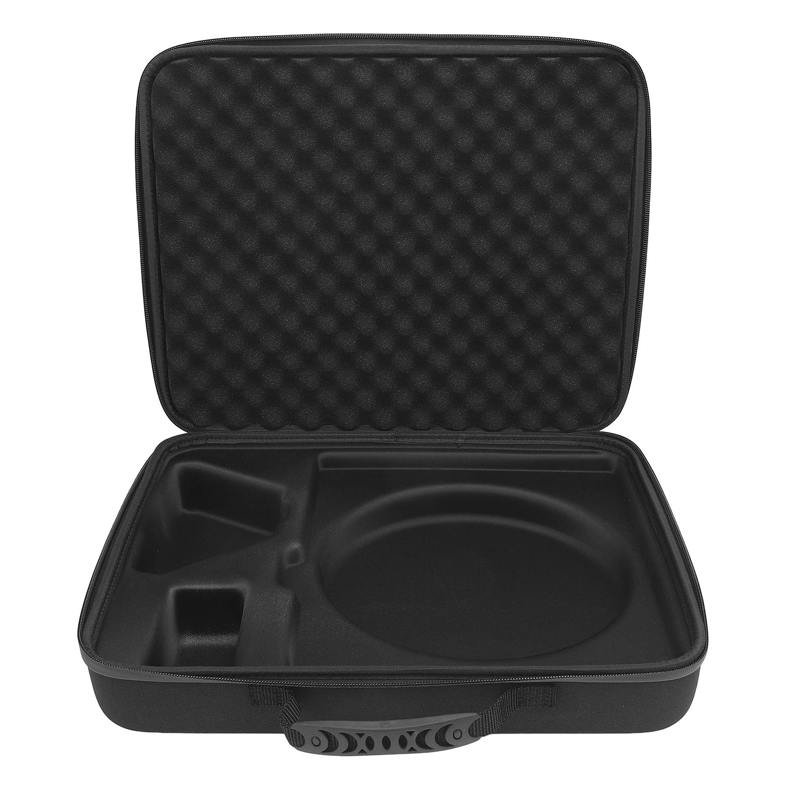 Eujgoov Mini Bolsa de Viaje, Transporte Satelital, Bolsa de Almacenamiento Protectora con Bandejas de Espuma para Platos y Accesorios, Transporte de Transportista Satelital
