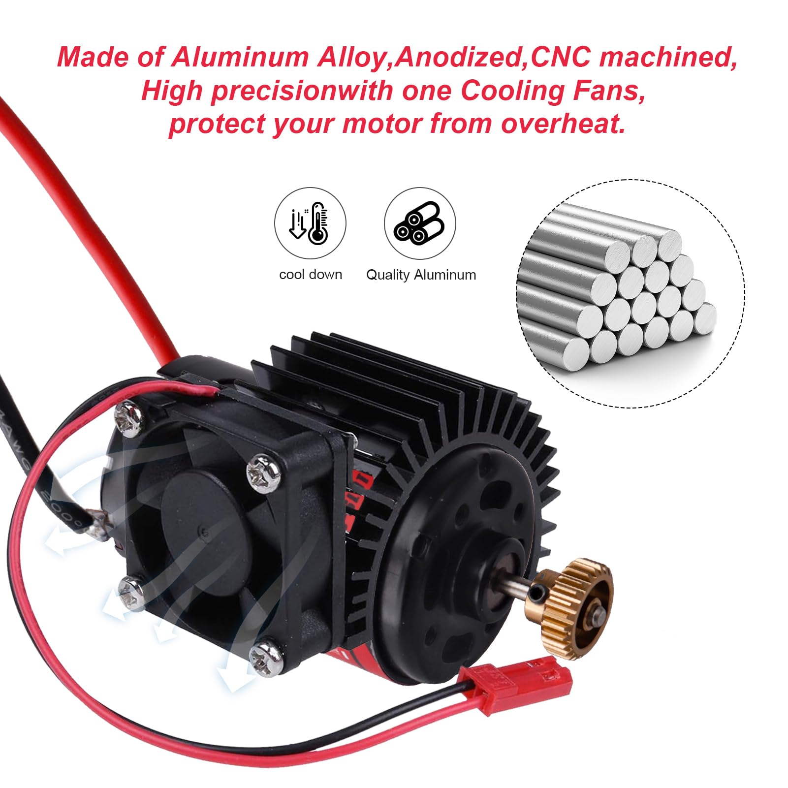 Amazon.com: Hobbypark RC Brushless/Brushed 550 540 Motor Heatsink