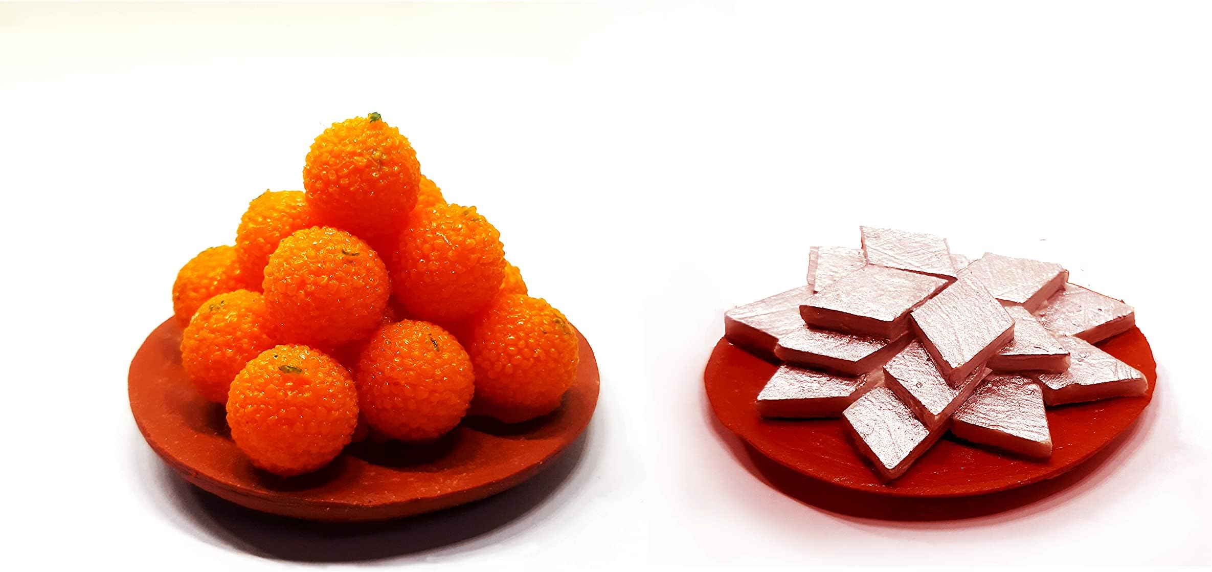 the monument shop motichoor ladoo and kaju katli Fridge Magnet Miniature Food 3D Fridge Magnet Best Souvenir Gift 100% Made in India