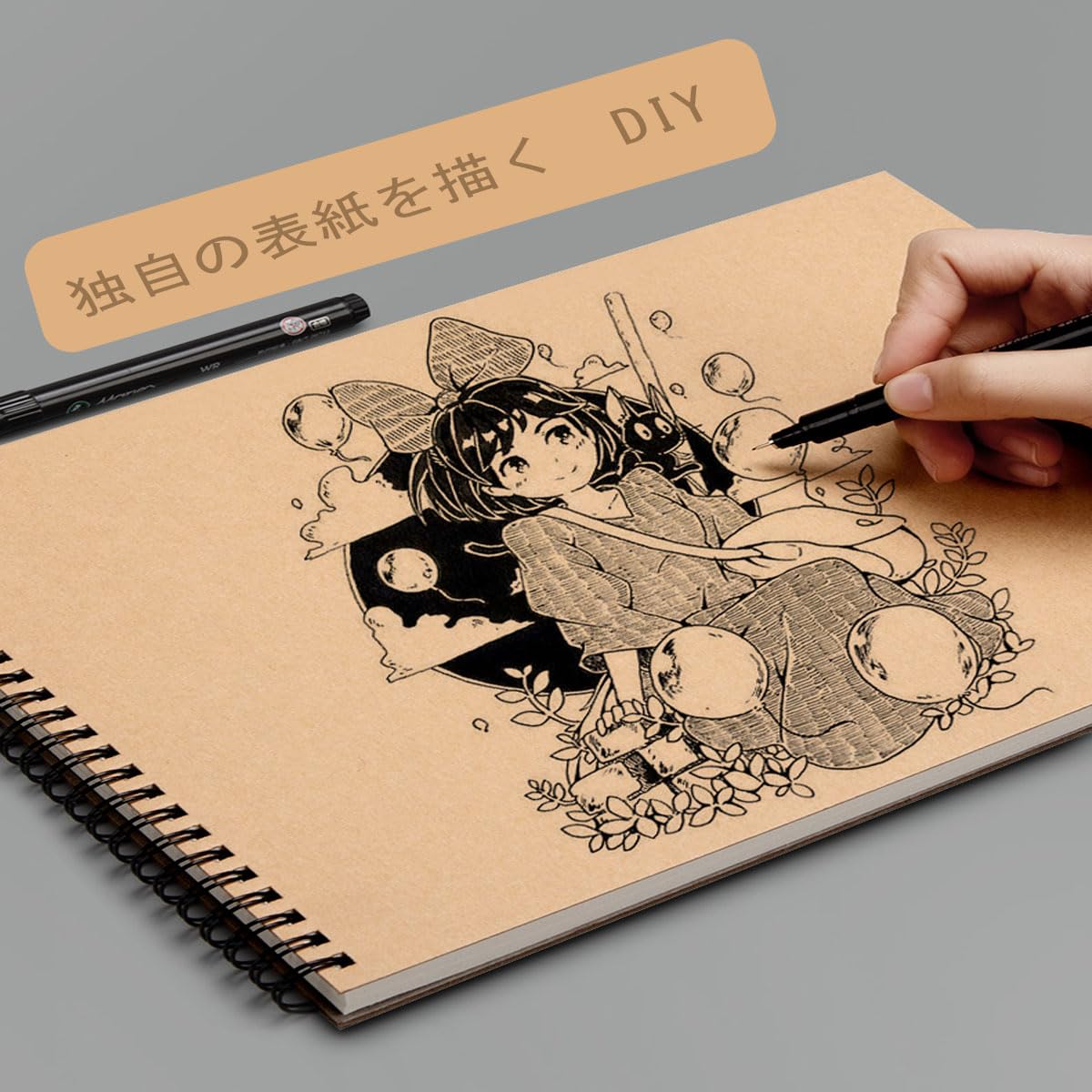 Amazon.co.jp: スケッチブック 30枚 21.7*29CM スパイラル製本 画用紙