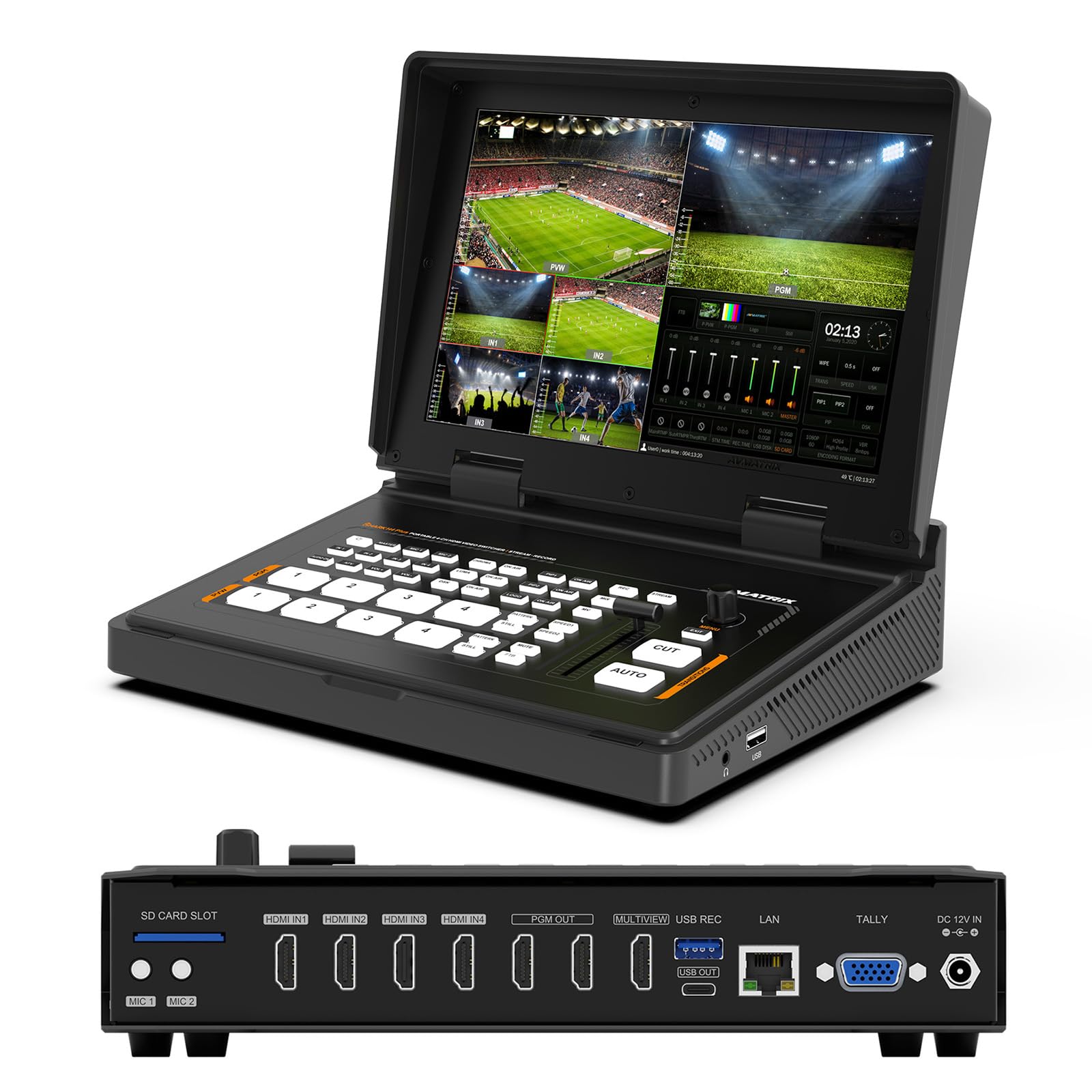 Amazon.com: AVMATRIX Shark Multi Camera Video Mixer Switcher for