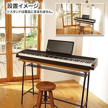 KORG B2N 88鍵電子ピアノ　スタンド付き Amazon | KORG B2N BK ブラック X型スタンドセット 電子ピアノ 88鍵盤