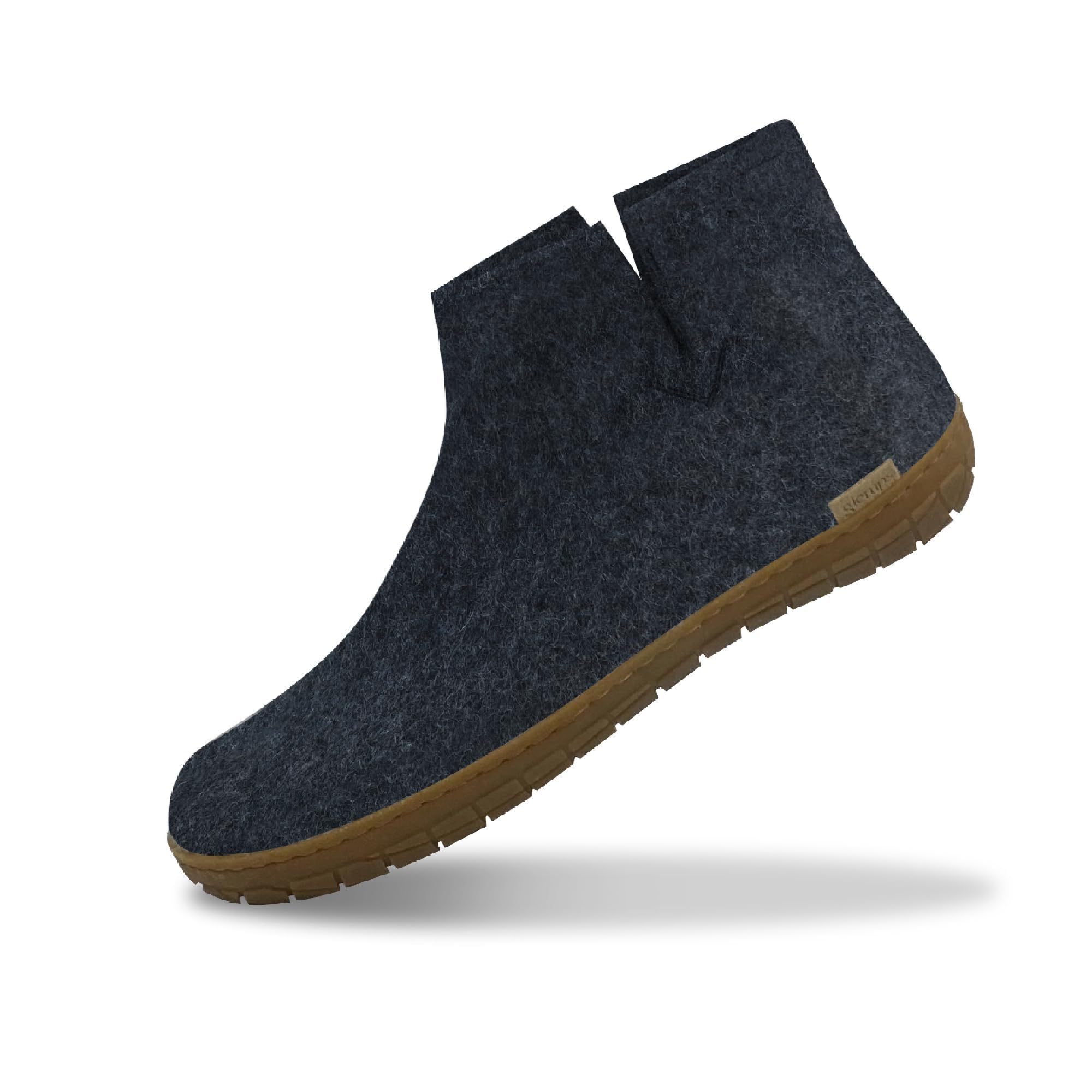 Glerups 100% quality wool mix Boot Slipper with rubber sole - Unisex