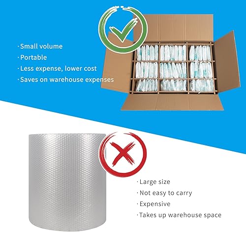 Miniatura 5 de Bolsa de espuma expansible rápida de 14 x 16 pulgadas para envío, paquete de 8 bolsas de espuma más rápida, mejor forma, práctica bolsa de embalaje