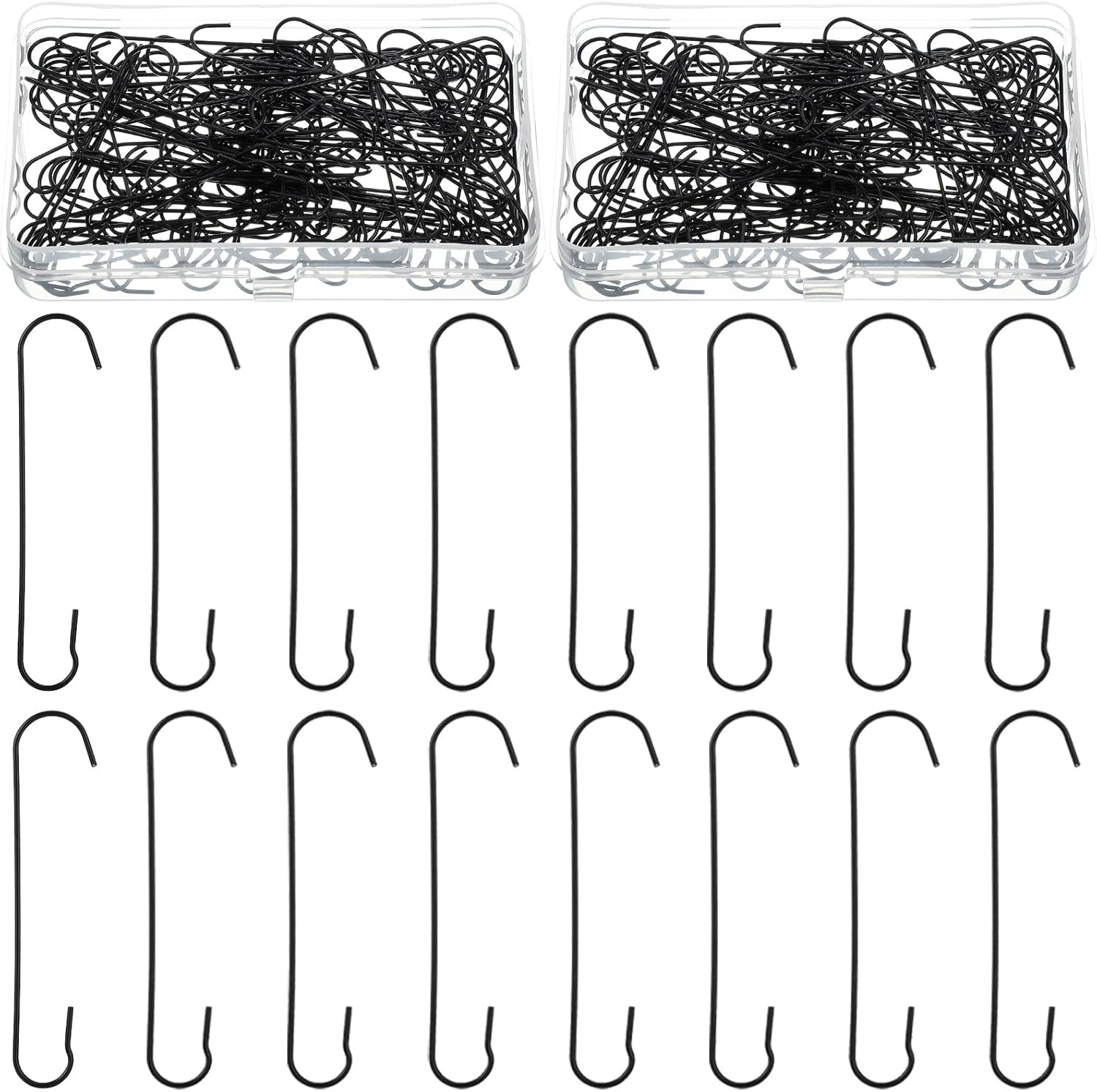 Amazon.com: Mixweer 120pcs Christmas Ornament Hooks 0.51 x 2.36'' C ...