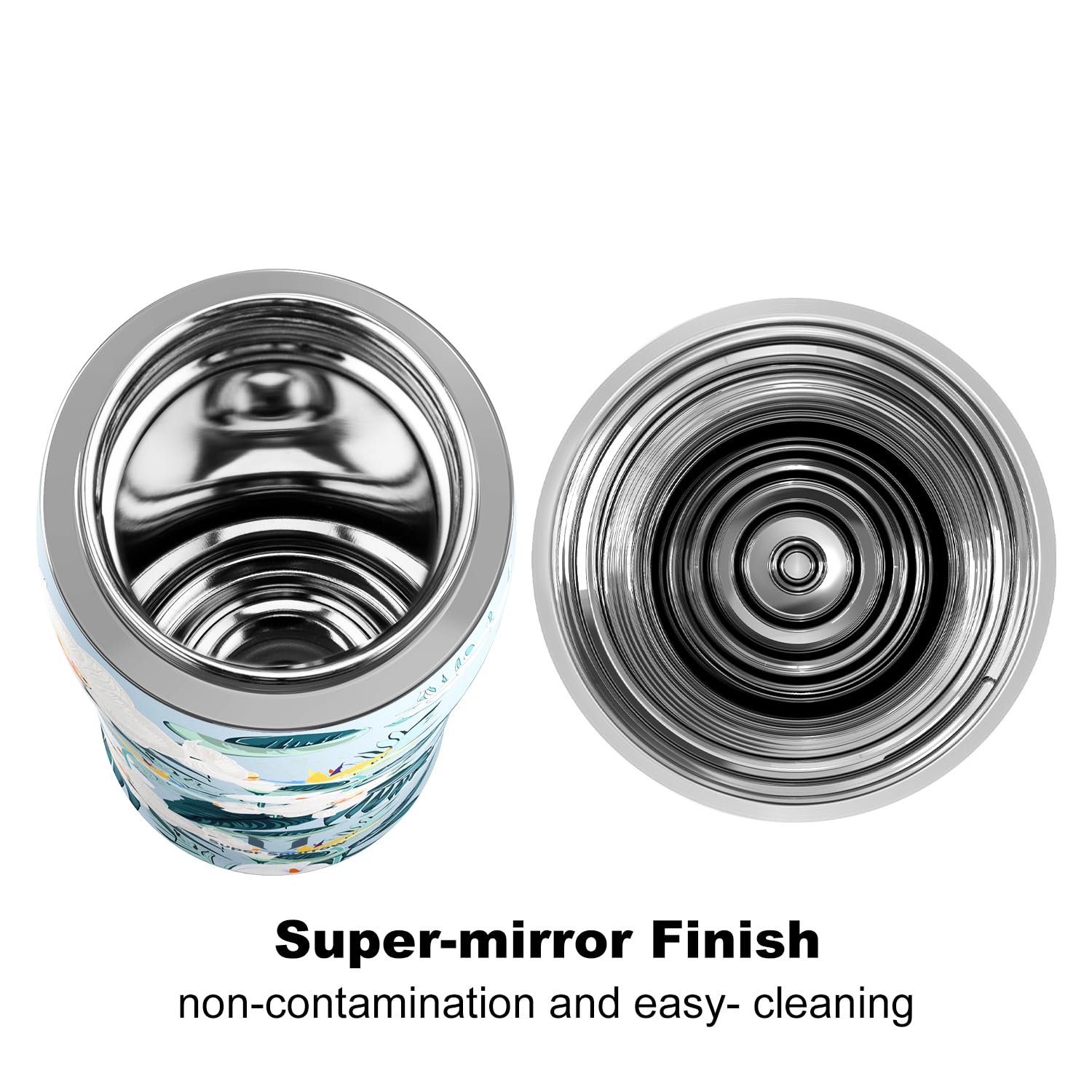 Super Sparrow Borraccia Termica Cannuccia, Borraccia in Acciaio Inox - 350ml, 500ml, 750ml, 950ml - Senza BPA Tazza Borracce Termiche, Bottiglia Termica per Bambini, Scuola, Sportiva