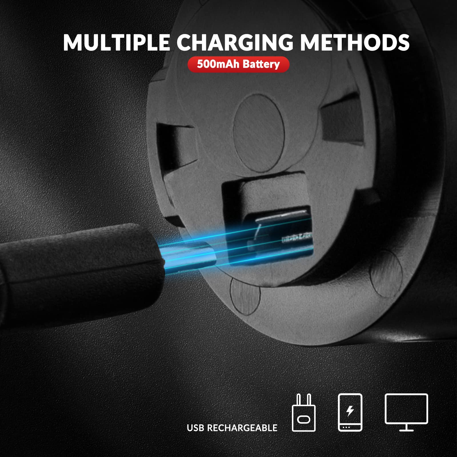 ROCKBROS Luce Posteriore Bici, Fanalino Luci Intelligente per Bicicletta MTB, USB Ricaricabile, 2 Modi Installazione Facile, 7 Modalità di Illuminazione, Impermeabile