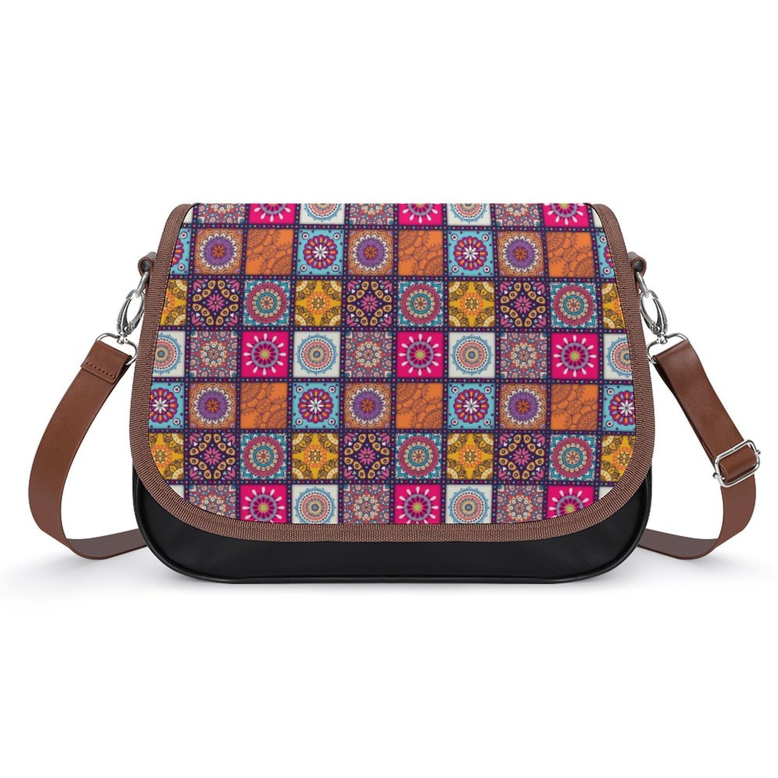 Amazon.co.jp: ショルダーバッグ マンダラ柄 曼荼羅 エスニック柄 ワン  