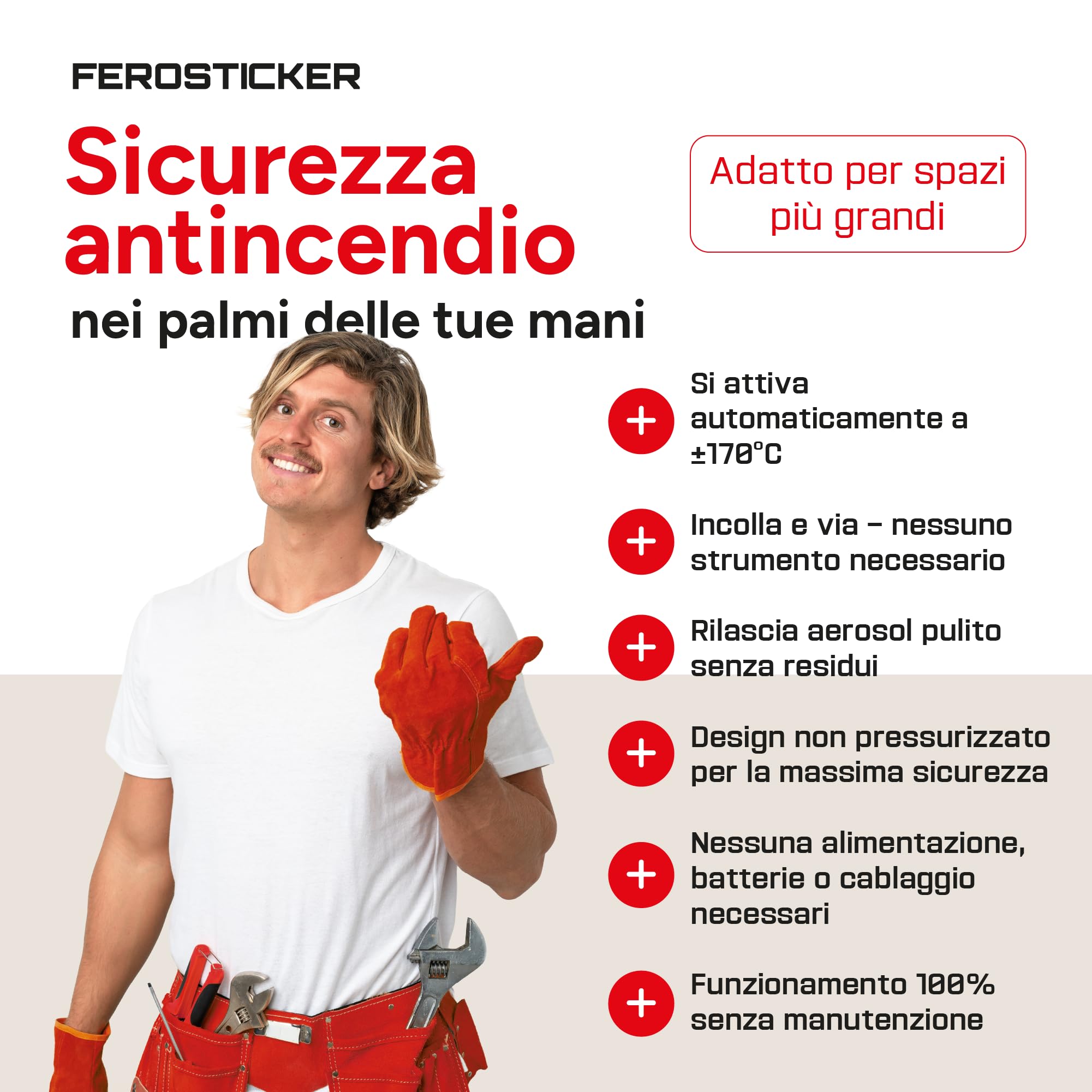 Piccolo Estintore Automatico - Compatto, Non Tossico & Senza Manutenzione per Navi, Grandi Quadri Elettrici, Trattori, Mietitrebbie, Macchinari Industriali (2 Pezzi)