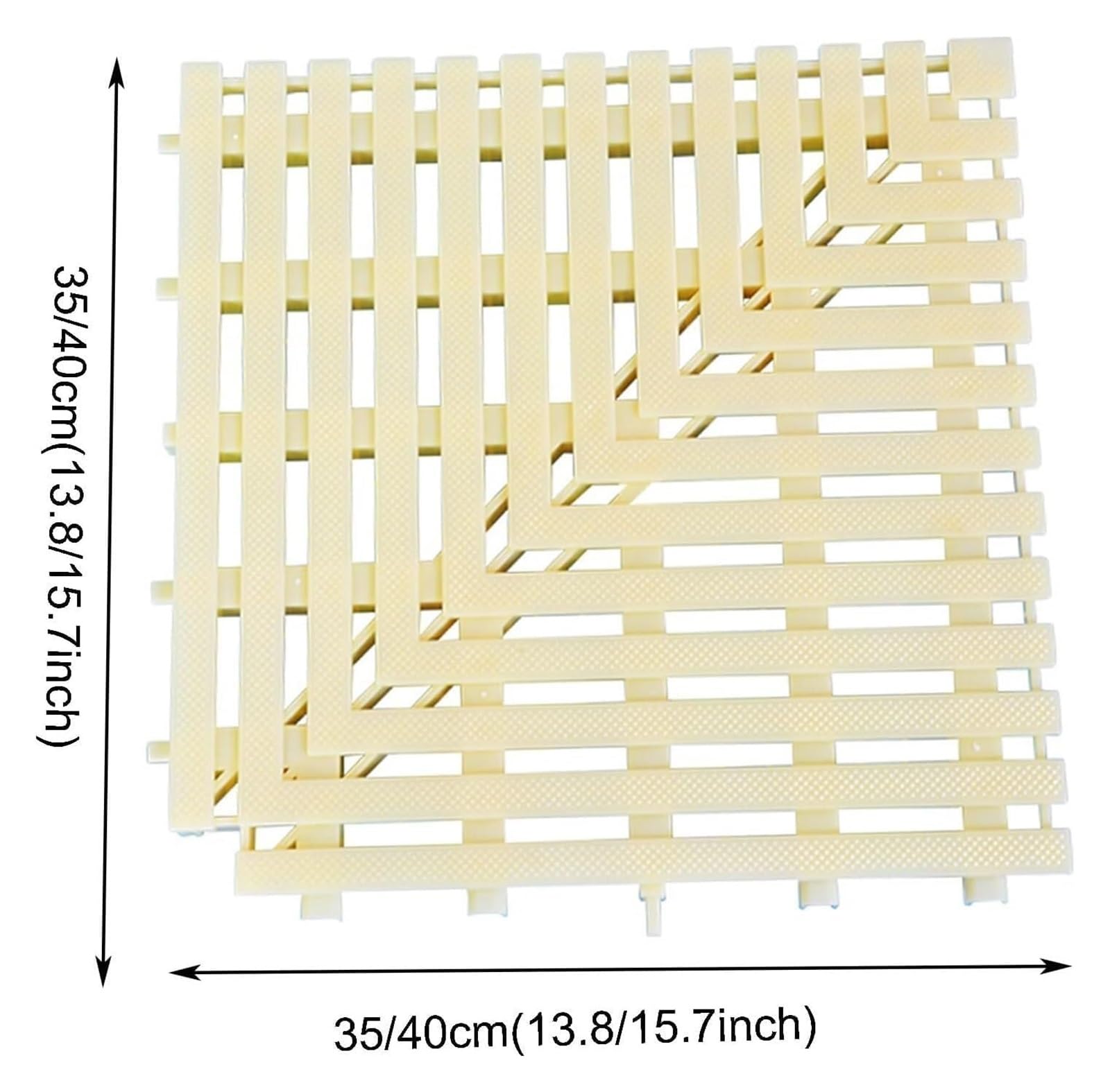 Griglie per Piscine, griglia di drenaggio per Piscine, Copertura di Troppo Pieno ad Angolo retto, griglia per Bordo Piscina 35x35 cm per Una Manutenzione efficiente delle fognature, griglia