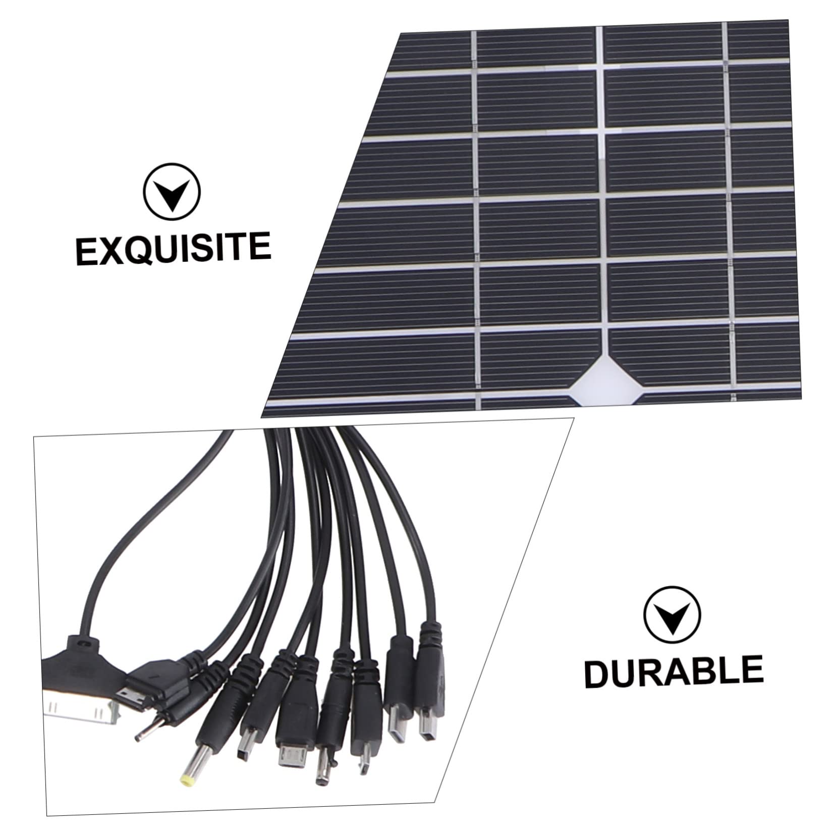 Toddmomy Pannello Solare Monocristallino Da Esterno Con Caricabatterie Per Casa Camper e Balcone Kit Fotovoltaico Efficiente e Durevole