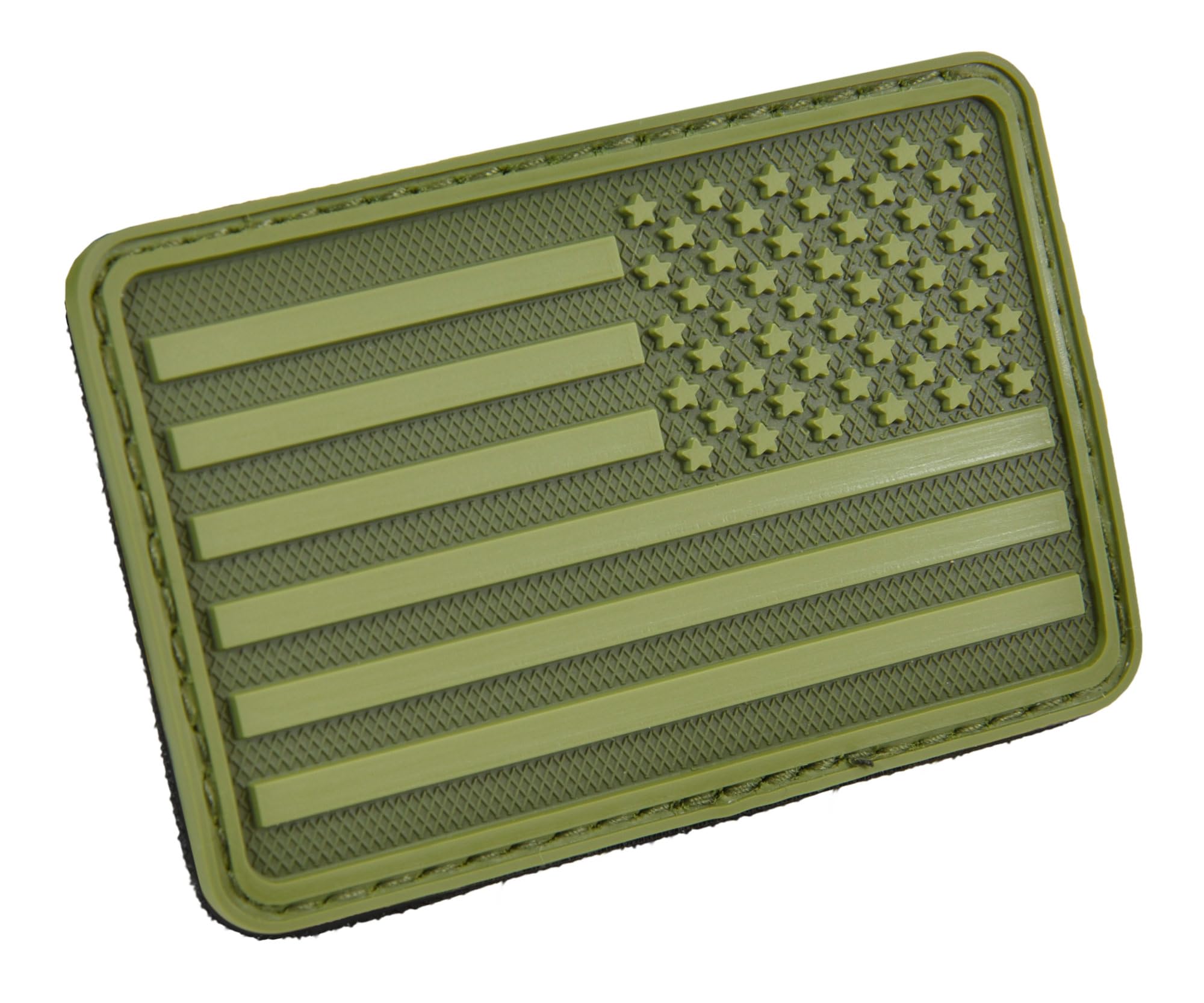 HAZARD 4US Flag Rubber 3D Hook-Backed Morale Patch (Right Arm) - OD Green