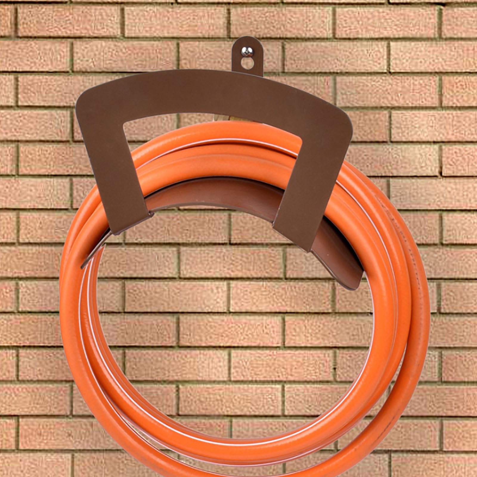 Artibetter Soporte de Manguera de Hierro para Pared, Gancho Colgante para Almacenamiento de Agua, Estante Organizador para Mangueras de Jardín, Uso Doméstico, Resistente y Anticorrosión,