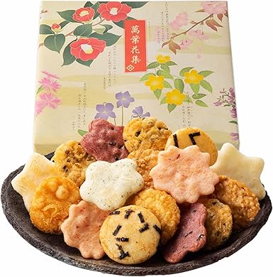 Amazon 長崎心泉堂 ホワイトデー お菓子 せんべい お返し 和菓子 お菓子 一口 煎餅 詰め合わせ 萬葉花集 約130枚 大箱 Fs To4k 可愛い 粗品 お煎餅 長崎心泉堂 せんべい 米菓 通販