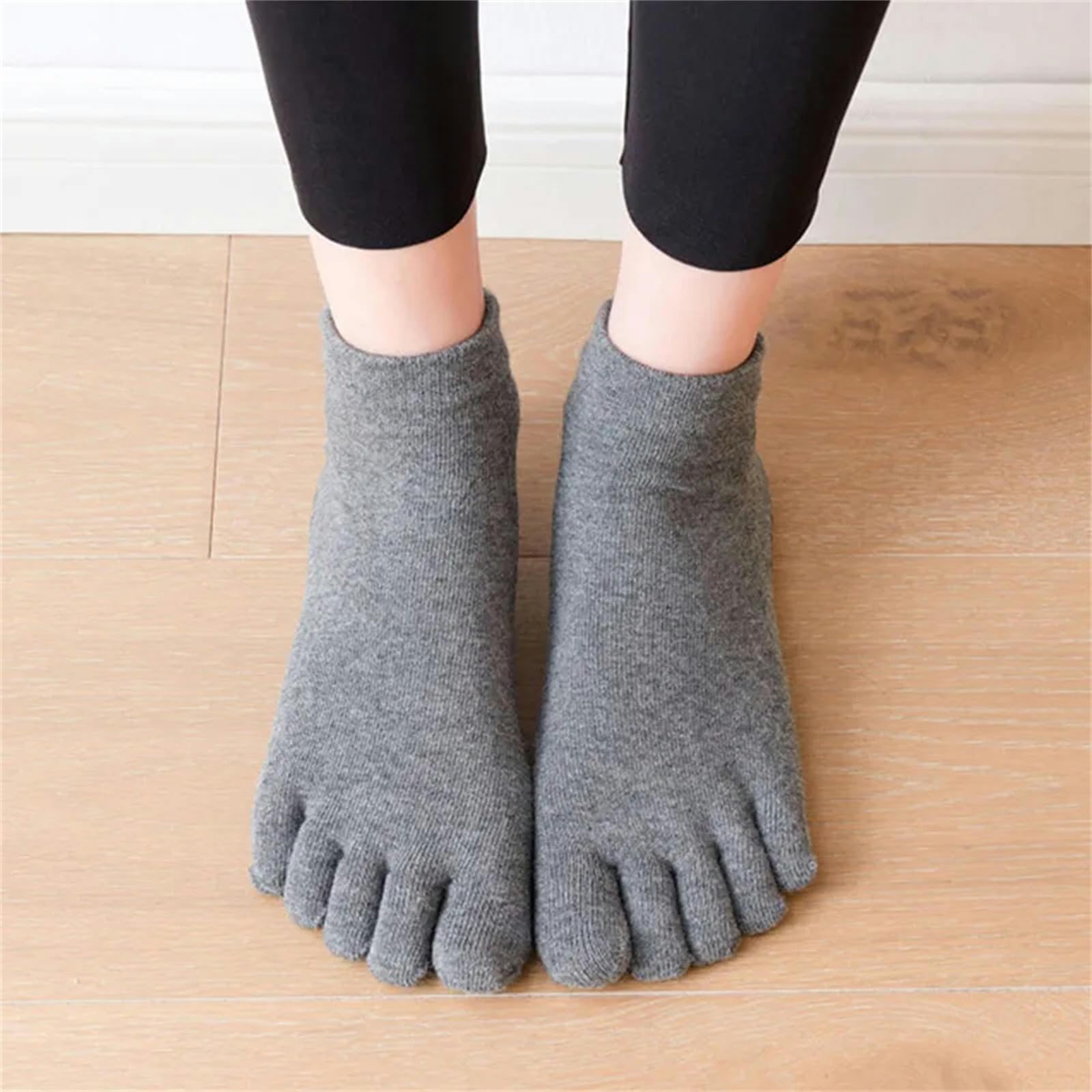 Calcetines Hombre Calcetines De Algodón Damas De Algodón Anti Slip Gym Socks Five Toe Dance Elastic Sock