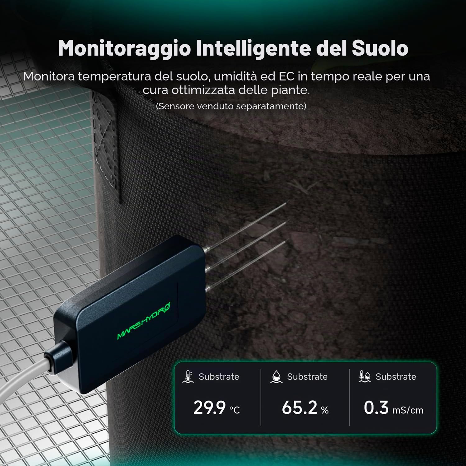 MARS HYDRO 2025 Kit di irrigazione a goccia automatica con secchio pieghevole da 5 l, pompa dell'acqua migliorata 24 W, 8 trasmettitori a goccia