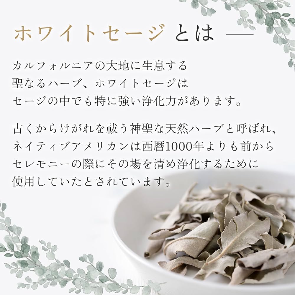 専用ページ☆無農薬ホワイトセージ特大バンドル説明書付き箱入りお香浄化7本 専用ページ☆無農薬ホワイトセージ特大バンドル説明書付き箱入りお香浄化