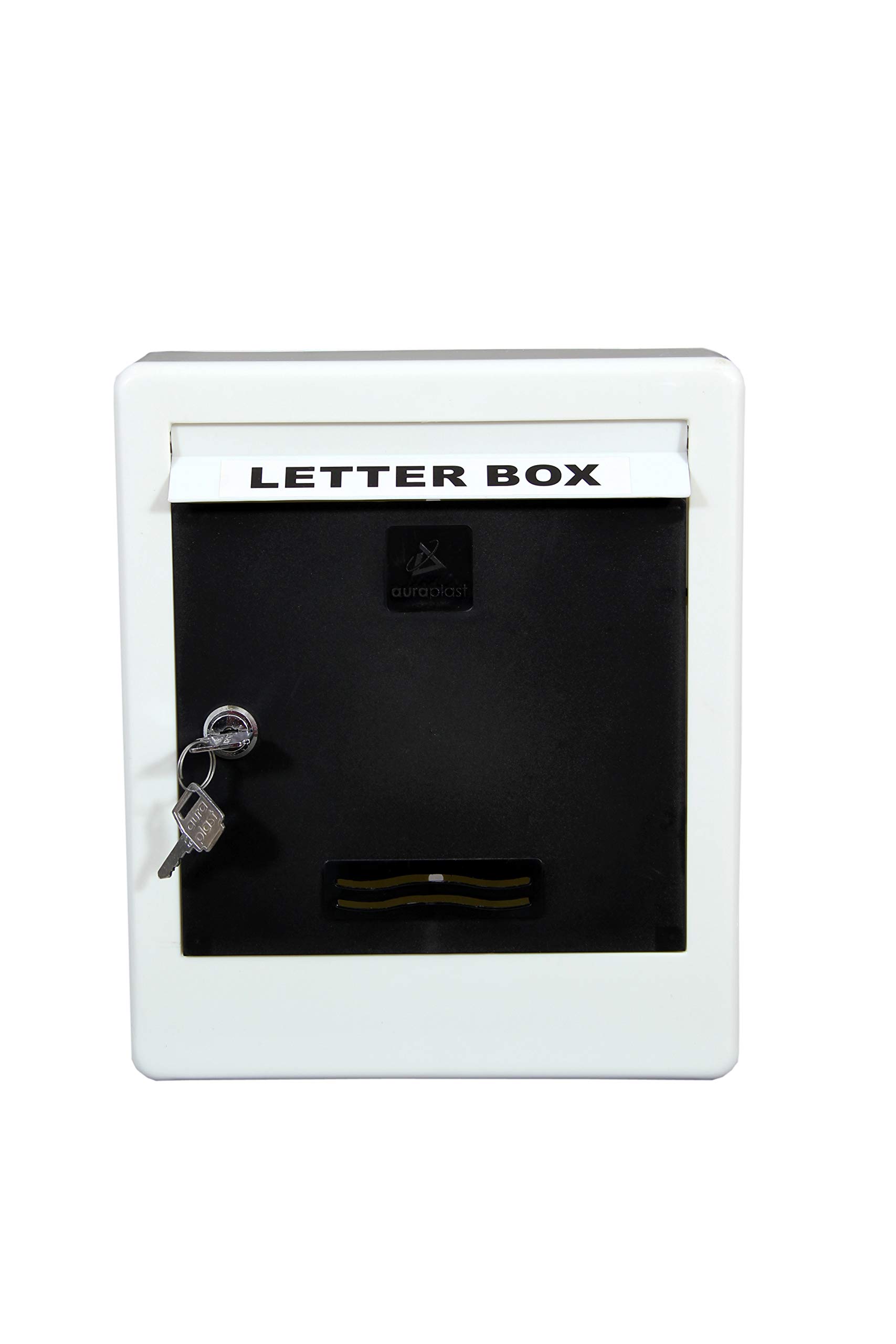 Plastic Big Size Letter Box for Home/Mail Box/Letter Box for gate and Wall with Key Lock- Outdoor & Indoor Use- Black Color-image-23