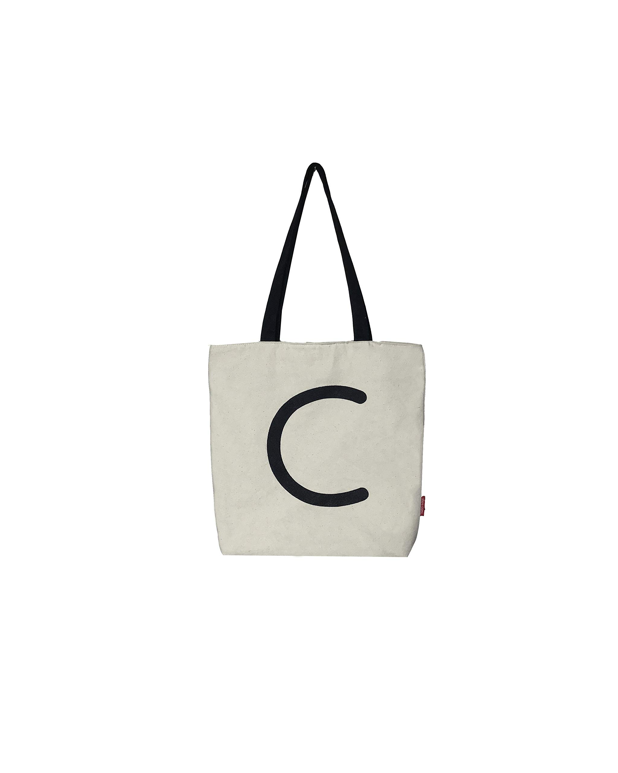 hello-bags Hello-Bags. Bolso Tote bag inicial con cremallera, forro y bolsillo interior. Exterior: Algodón 100%. Incluye bonito sobre kraft de regalo. Medidas: 37 X 38 cm.