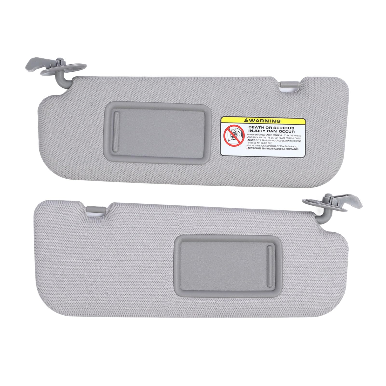 Jeffergarden Para Osłon Przeciwsłonecznych z Lusterkiem do Makijażu Szara Wymiana 85210 2V130 TX 85220 2V140 TX Lewy i Prawy dla Veloster 2012 2013 2014 2015 Kierowca do Użytku Pasażera