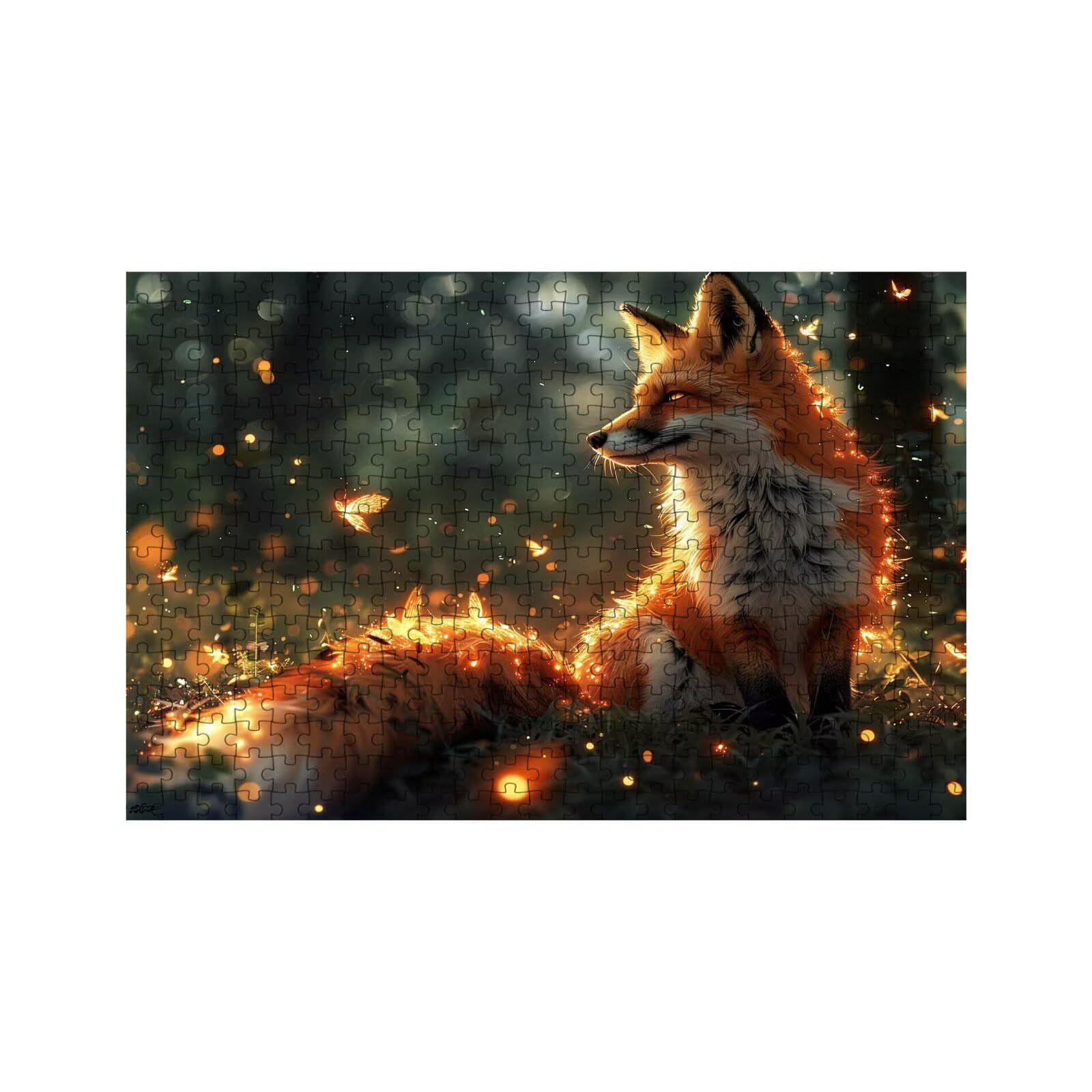 Puzzle 2000 Teile Fuchs Puzzle 2000 Teile Erwachsene Tier Holzpuzzle Erwachsene, Klassische Puzzle für Lehrreich Stress Abbauen als Frühlingsdeko Wohnzimmer Geschenke für Frauen 70 x 100Cm LZPT-00693