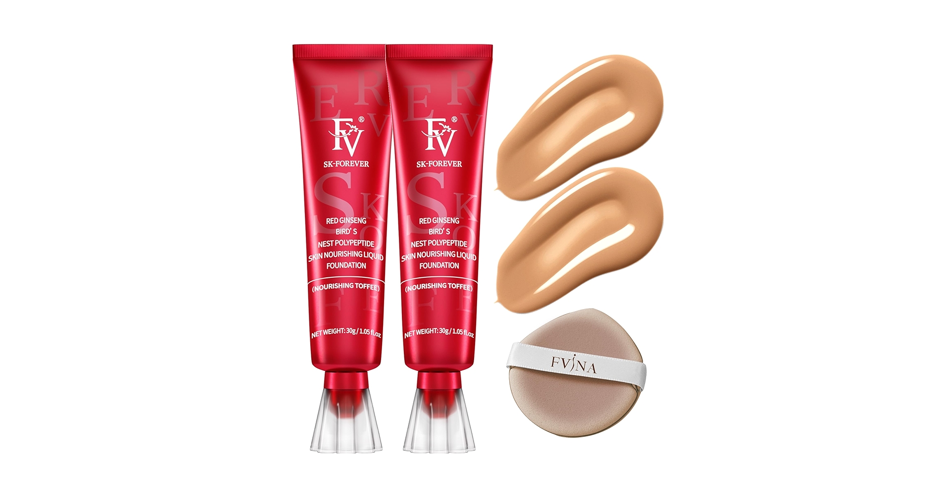 Amazon.com : FV 2 Pack Hydrating Liquid Foundation Makeup